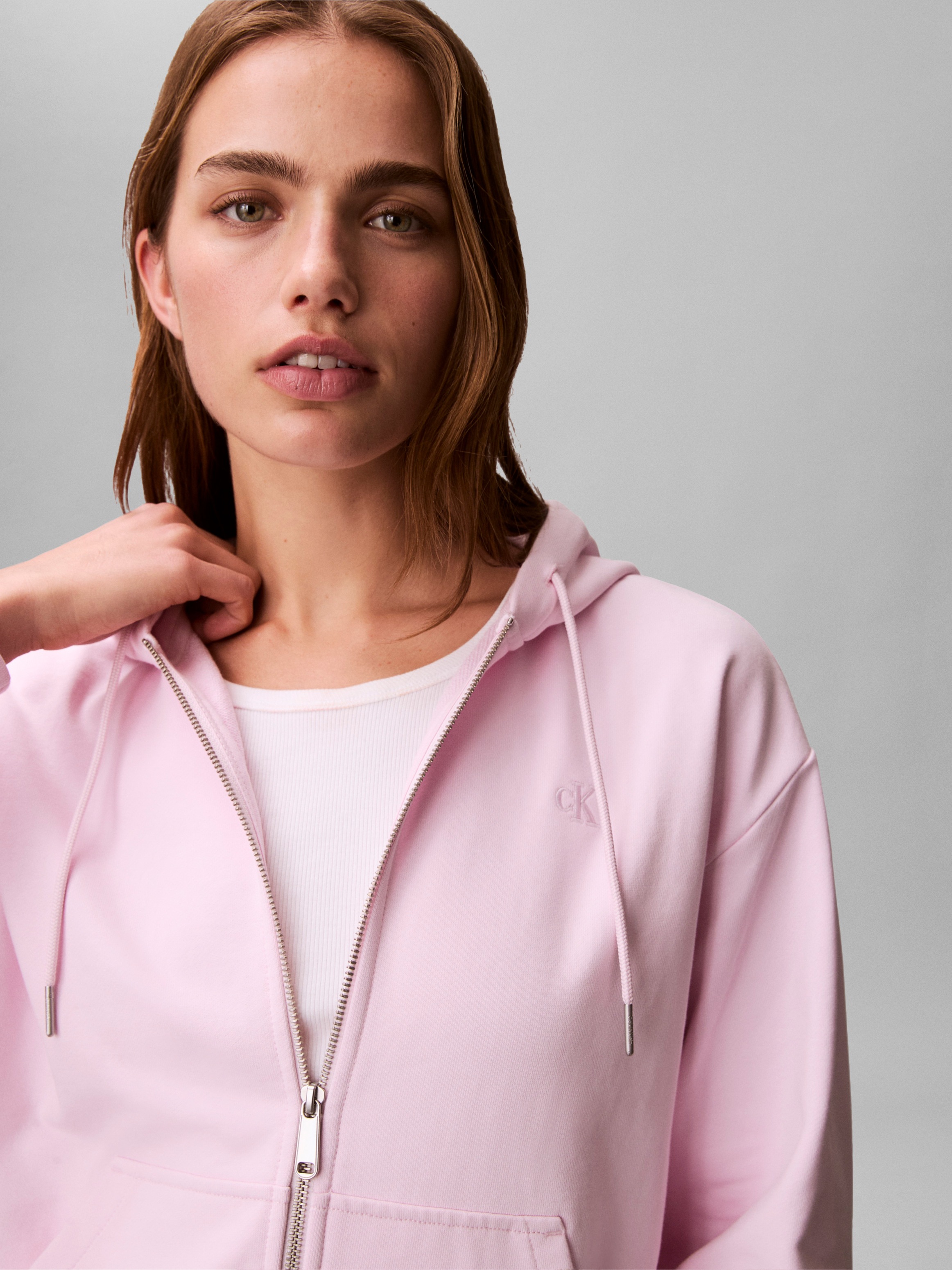 Calvin Klein Jeans Kapuzensweatshirt »ARCHIVE LOGO FRENCH TERRY FZ HOO«, Mit Rundhalsausschnitt, regular fit
