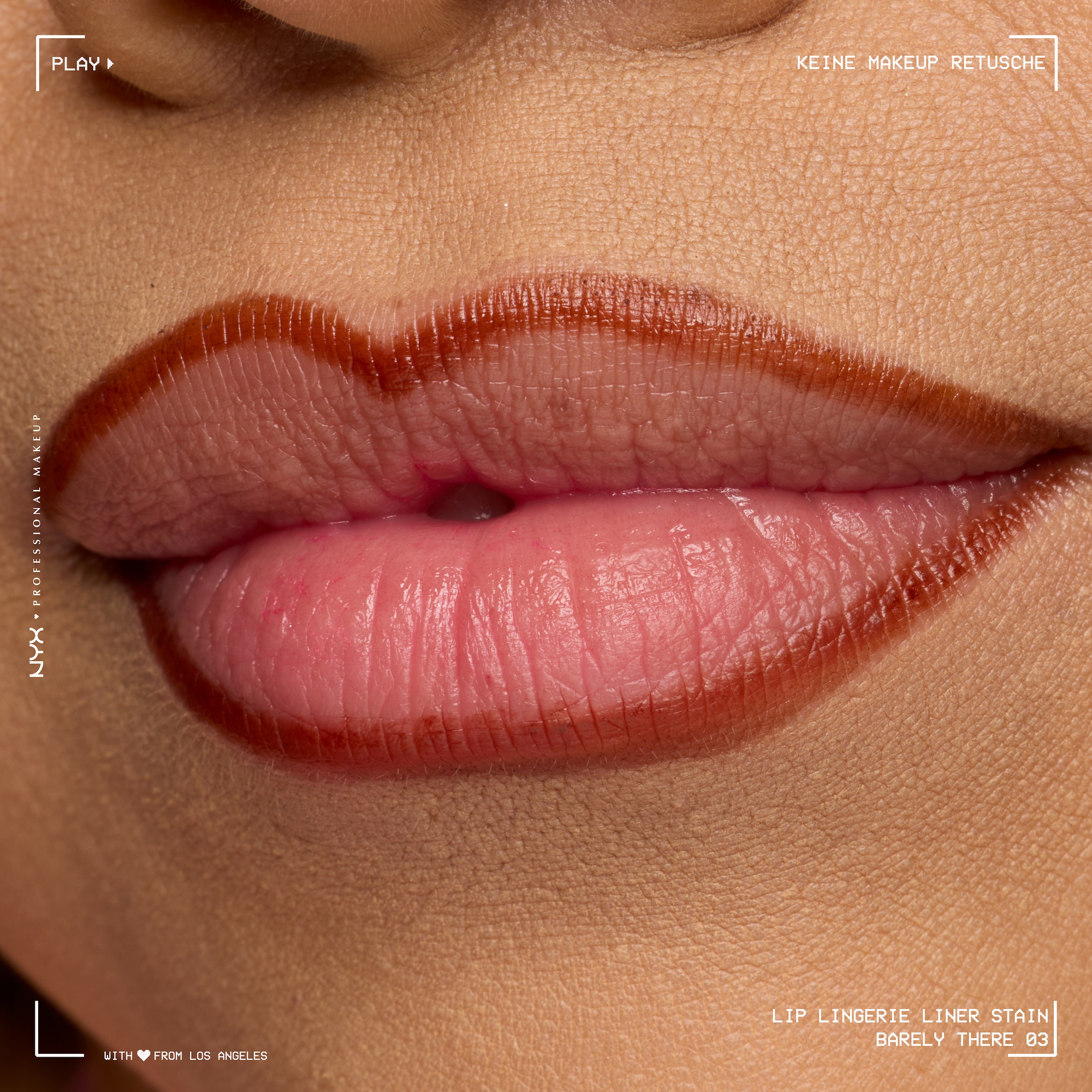 NYX PROFESSIONAL MAKEUP Lippenstift »LIP LINGERIE LIP LINER STAIN« wisch- und wasserfesten Halt, mit präziser Filzkugelspitze