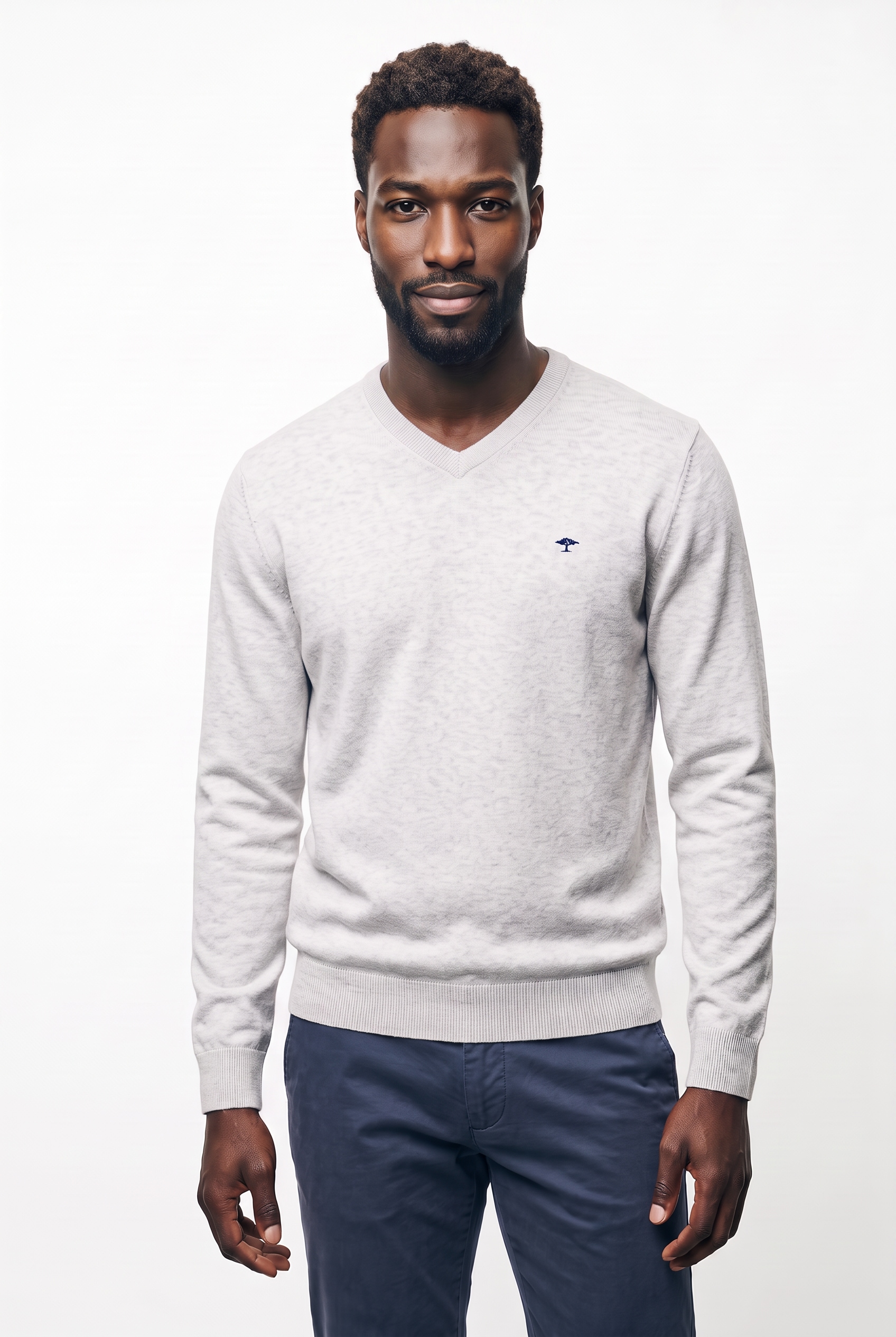 FYNCH-HATTON Strickpullover mit V-Ausschnitt