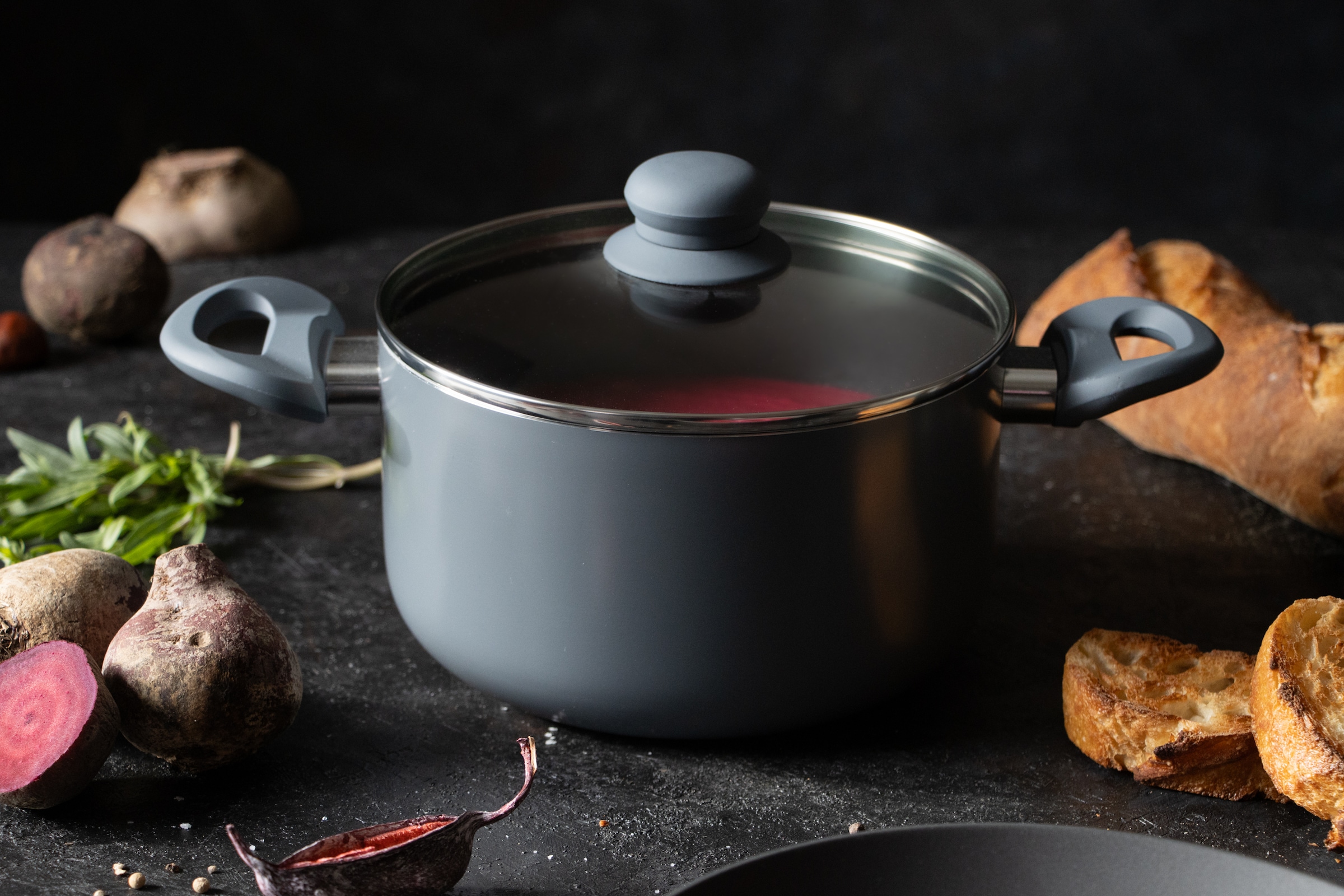 Elo Topf-Set »Rhino Topfset 4-teilig« Set, 7 Stk. tlg. Aluminium