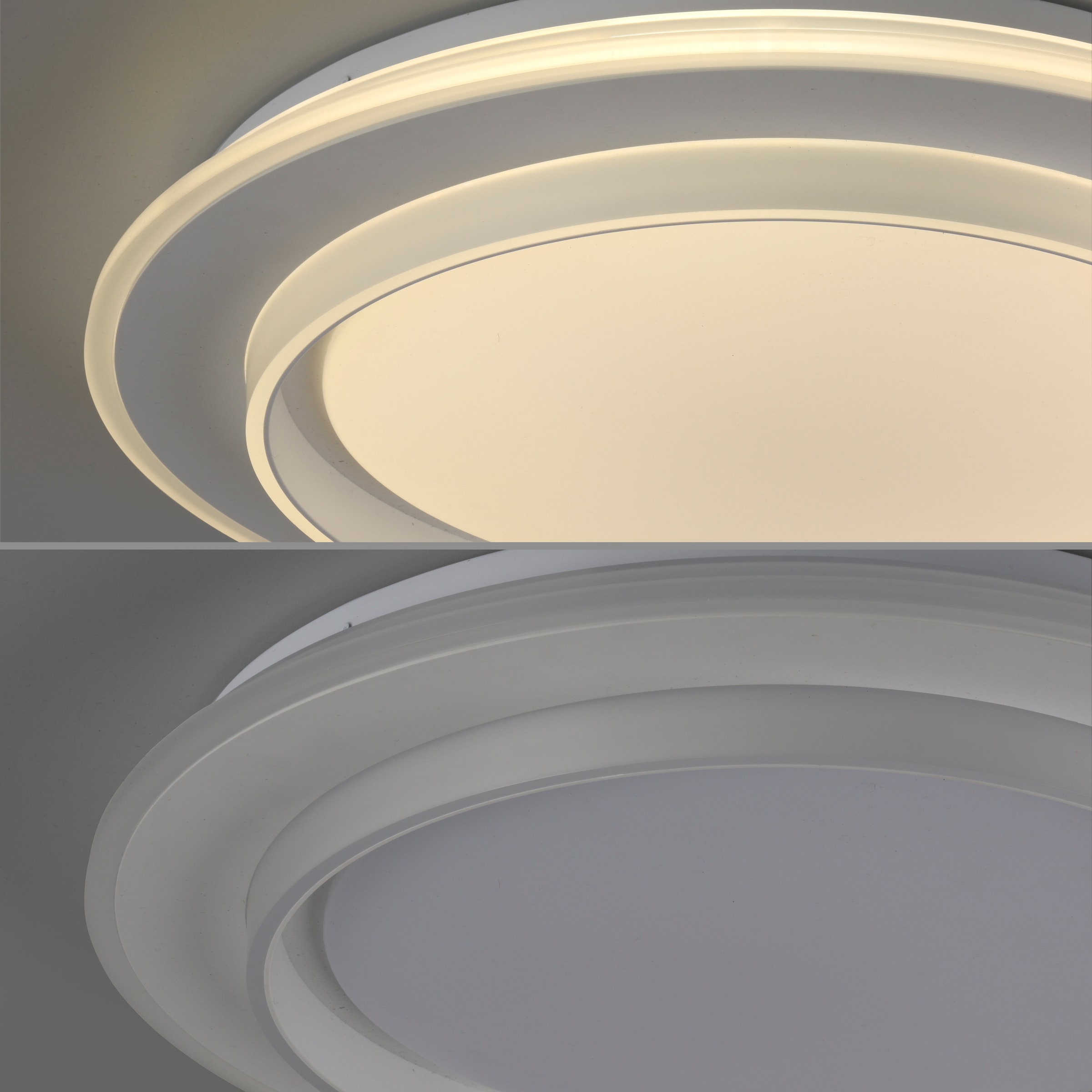 JUST LIGHT LED Deckenleuchte »LAGO« LED-Board 1 Stk. warmweiß - kaltweiß CCT-Farbtemperatursteuerung, Infrarot-FB, Stufenlos dimmbar, Memory