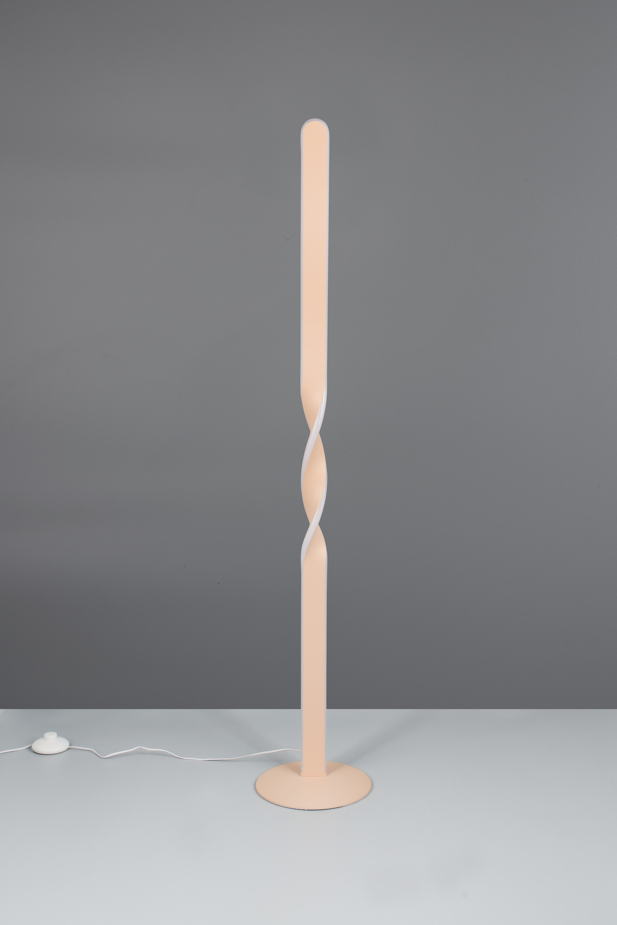 REALITY Leuchten LED Stehlampe »GINKO, LED Stehleuchte mit 19W 2060 Lumen 3000K warmweiß« LED-Board 1 Stk. Warmweiß Stehlampe mit Fußschalter + 180cm Kabel, Höhe 110 cm Ø 20cm
