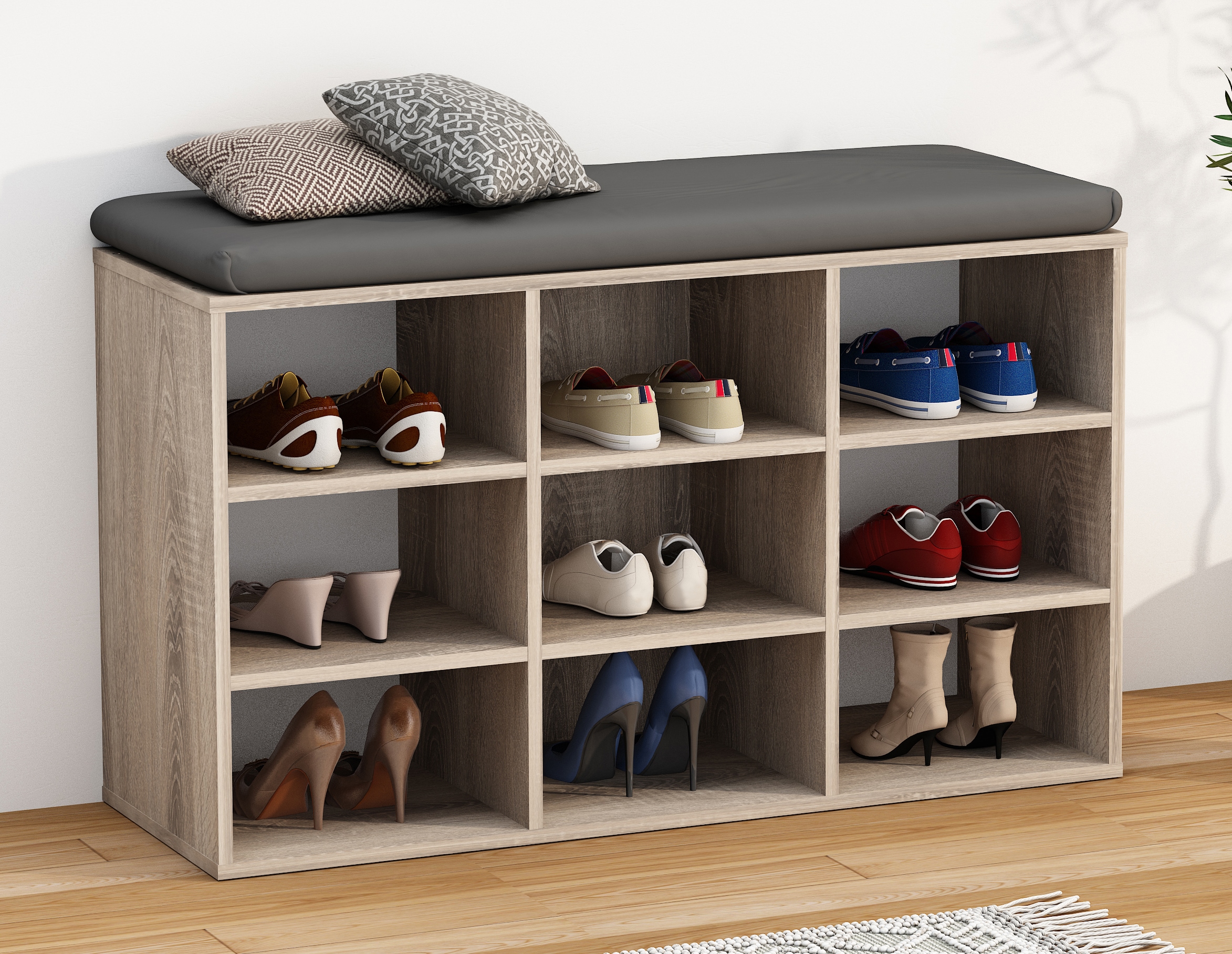 VCM Schuhregal »Holz Regal Schuhschrank Schuhregal Hinsol XS«