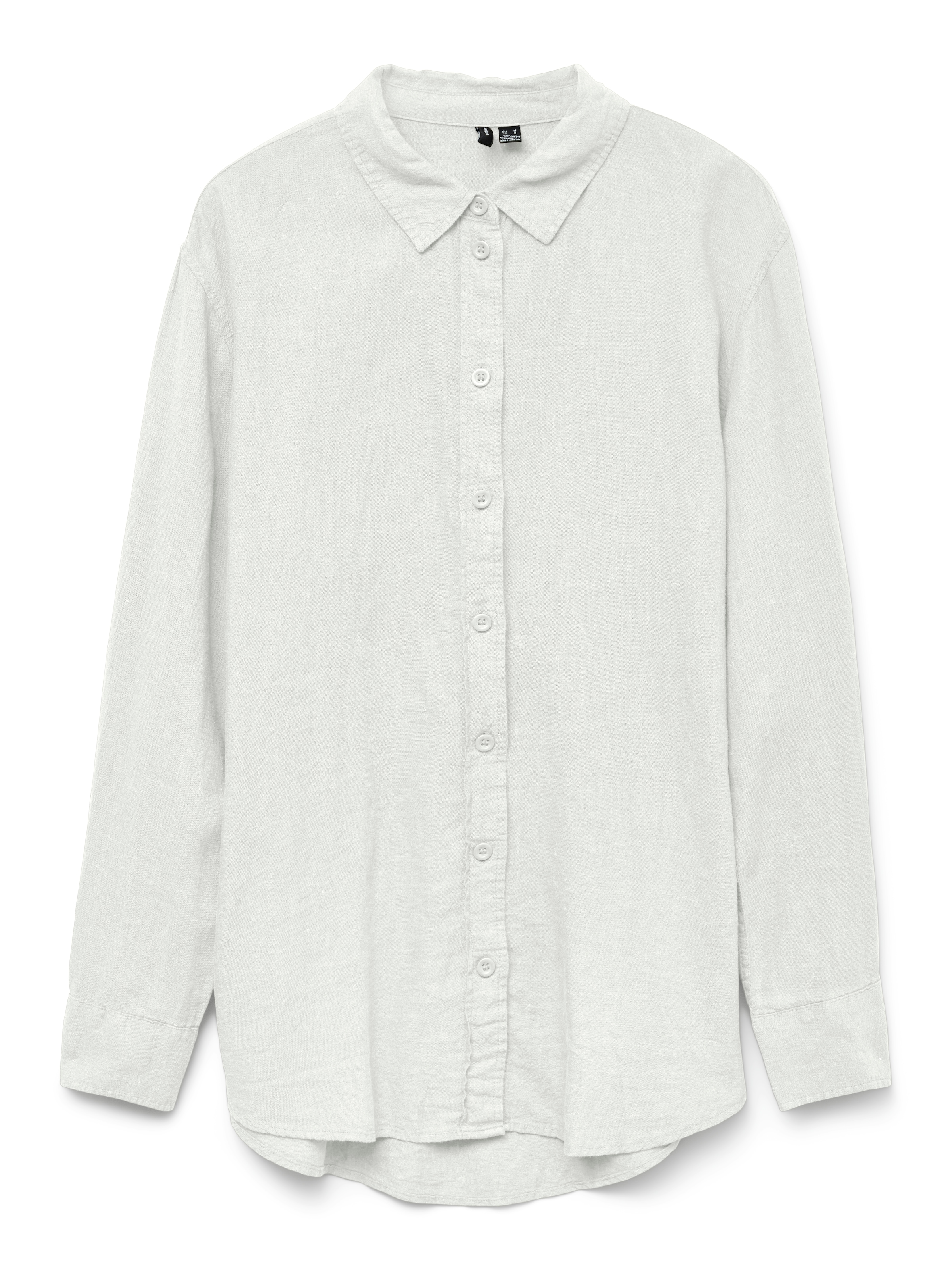 Vero Moda Hemdbluse »VMLINN LINEN LS SHIRT WVN NOOS«, hochwertige Qaulität mit Leinen