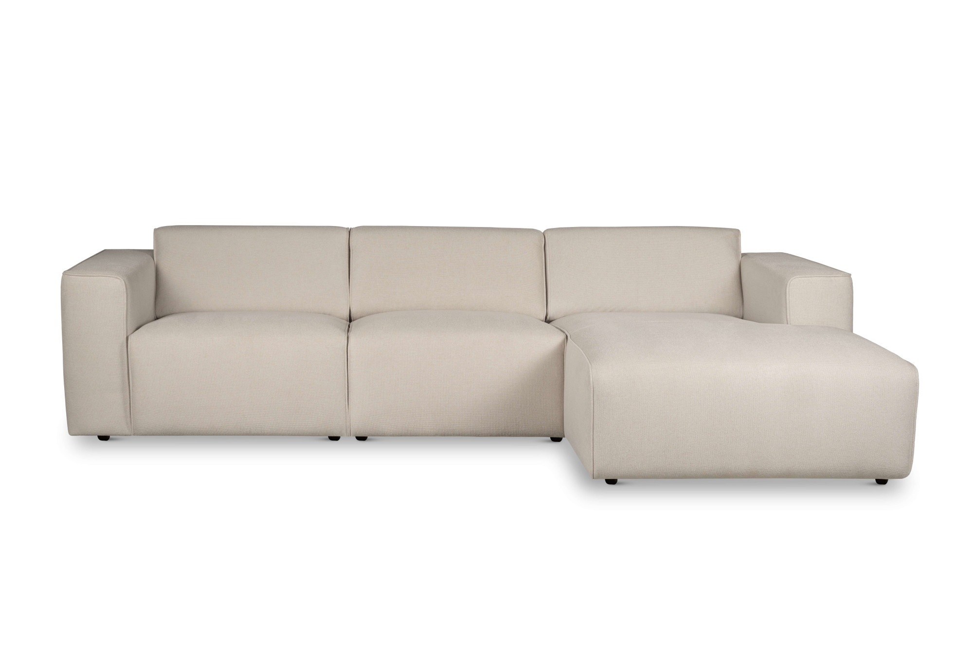 andas Ecksofa »Noord«, L-Form, mit Kedernaht, Breite 281 cm, Cord, Struktur, Webstoff