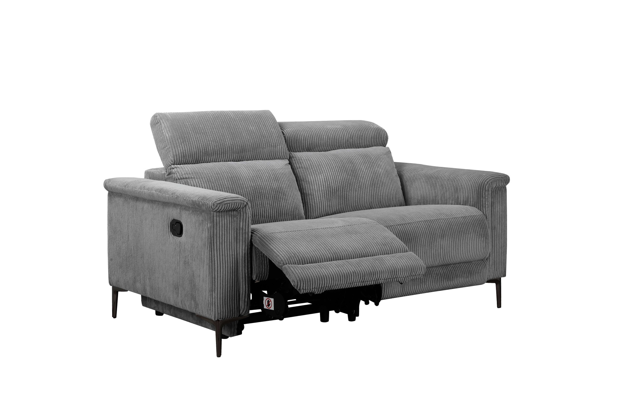 Places of Style 2-Sitzer »Lund in Cord, mit manueller o. elektrischer«, Relaxfunktion, USB-A, Kopfteilverstellung, Breite 160 cm