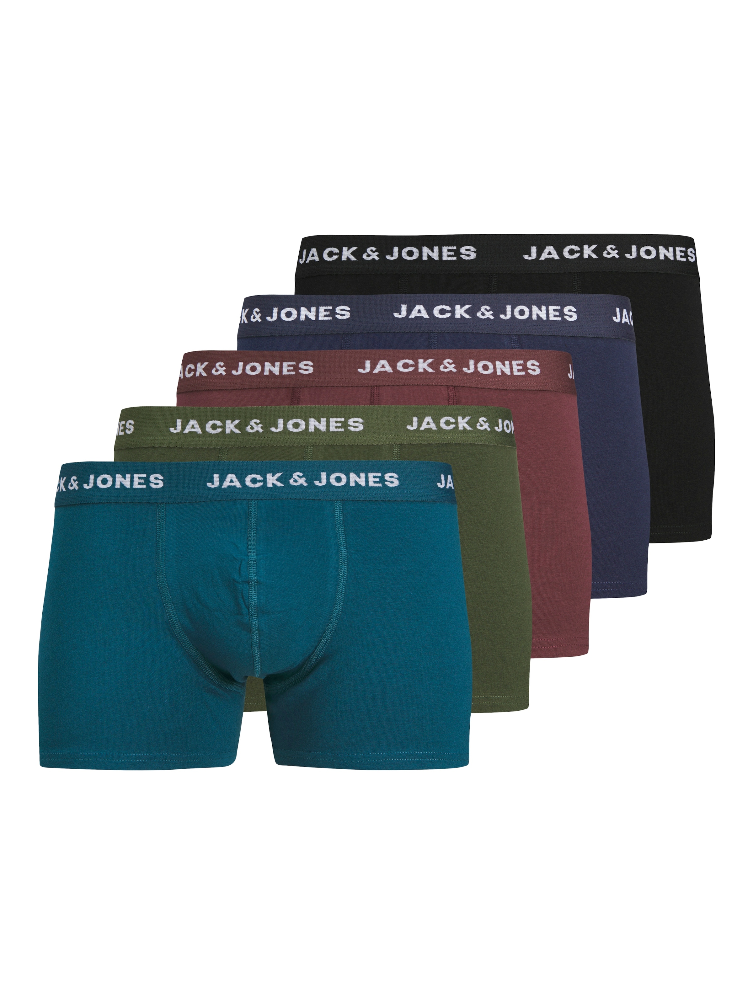 Jack & Jones Junior Boxershorts »JACTEO SOLID TRUNKS 5 PACK JNR«, (Packung, 3 St.)