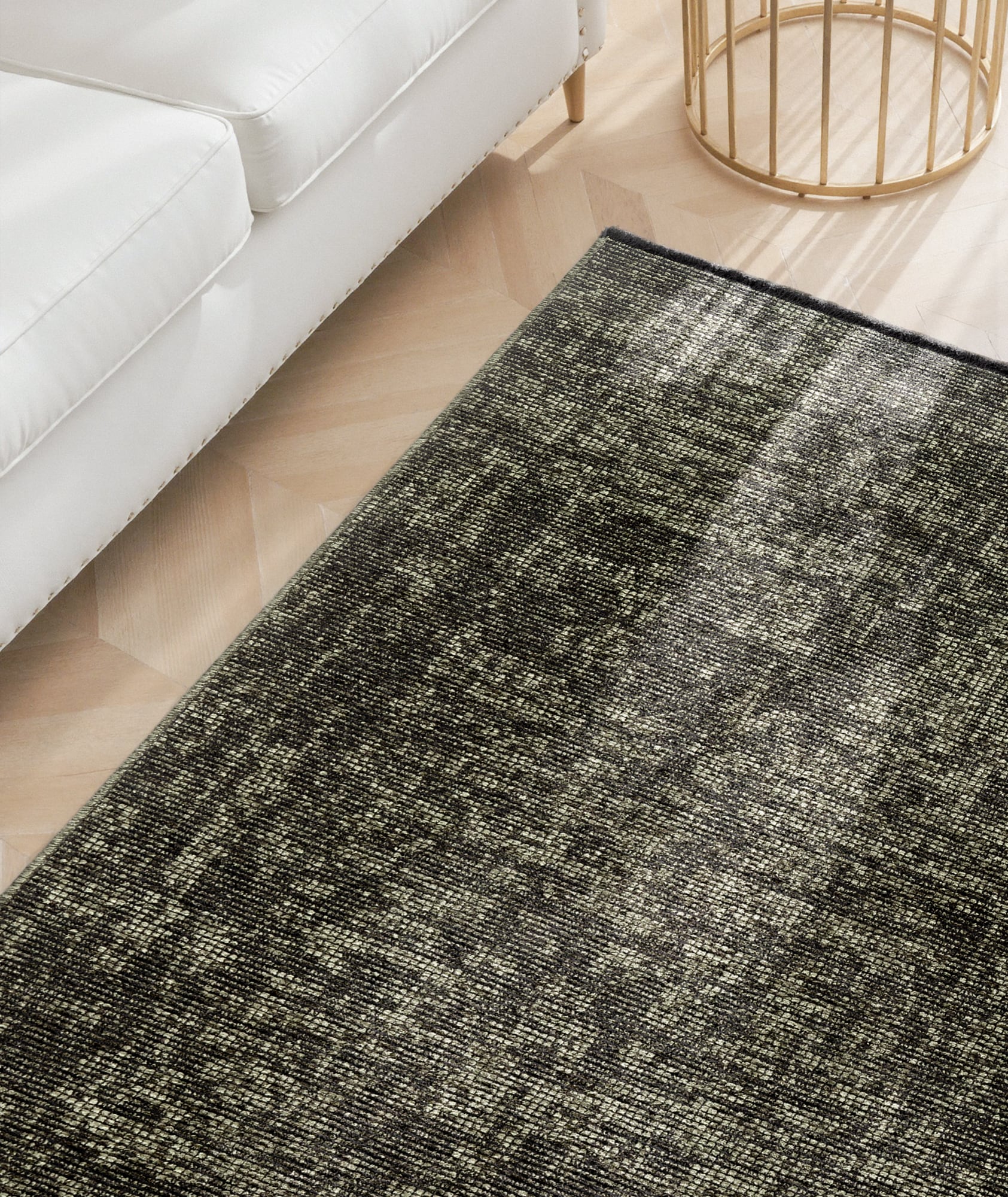 ELLE DECORATION Teppich »Prisma« rechteckig 5 mm Höhe Glanz-Effekt, Karo Design, Kachel-Optik, Wohnzimmer, Schlafzimmer,Flur