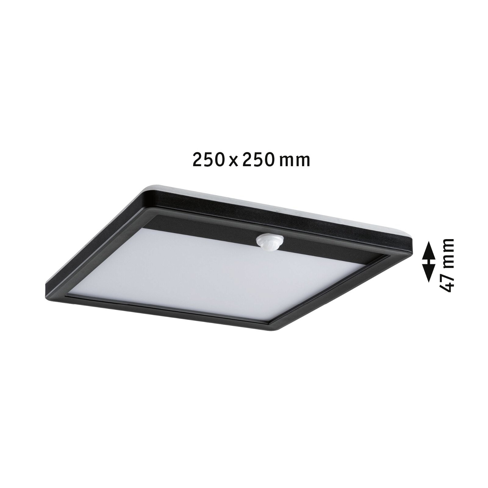Paulmann LED Außen-Wandleuchte »Außenpanel Lamina IP44 eckig 250x47mm 14W 920lm 230V Kunststoff«, 1 flammig, Backlight Bewegungsmelder insektenfreundlich tunable warmwhite IP44