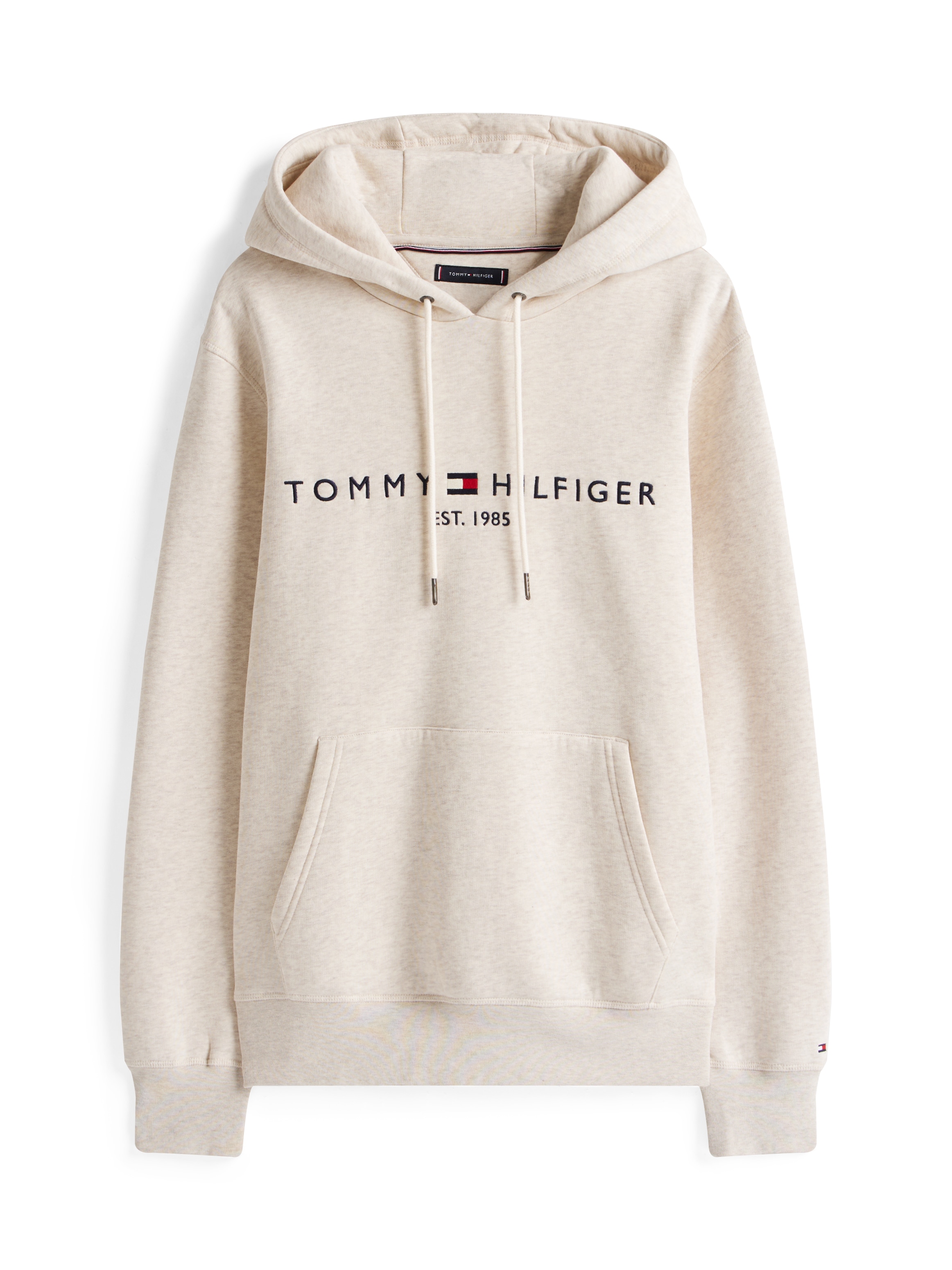 Tommy Hilfiger Kapuzensweatshirt »TOMMY LOGO«, unifarben, casual, regular fit, Baumwollmix, Kapuze
