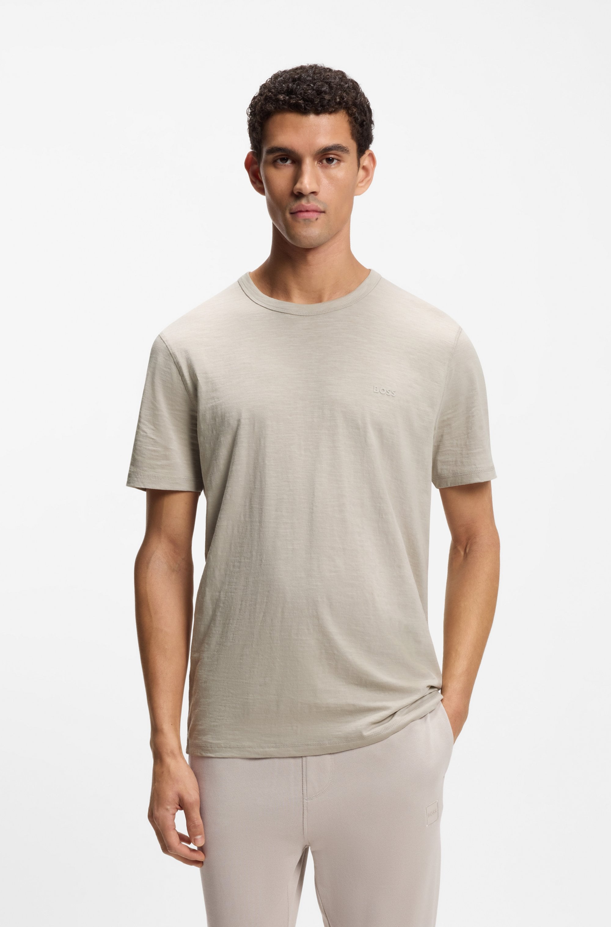 BOSS ORANGE T-Shirt »Tegood« Rundhalsausschnitt, Regular Fit, Logoschriftzug