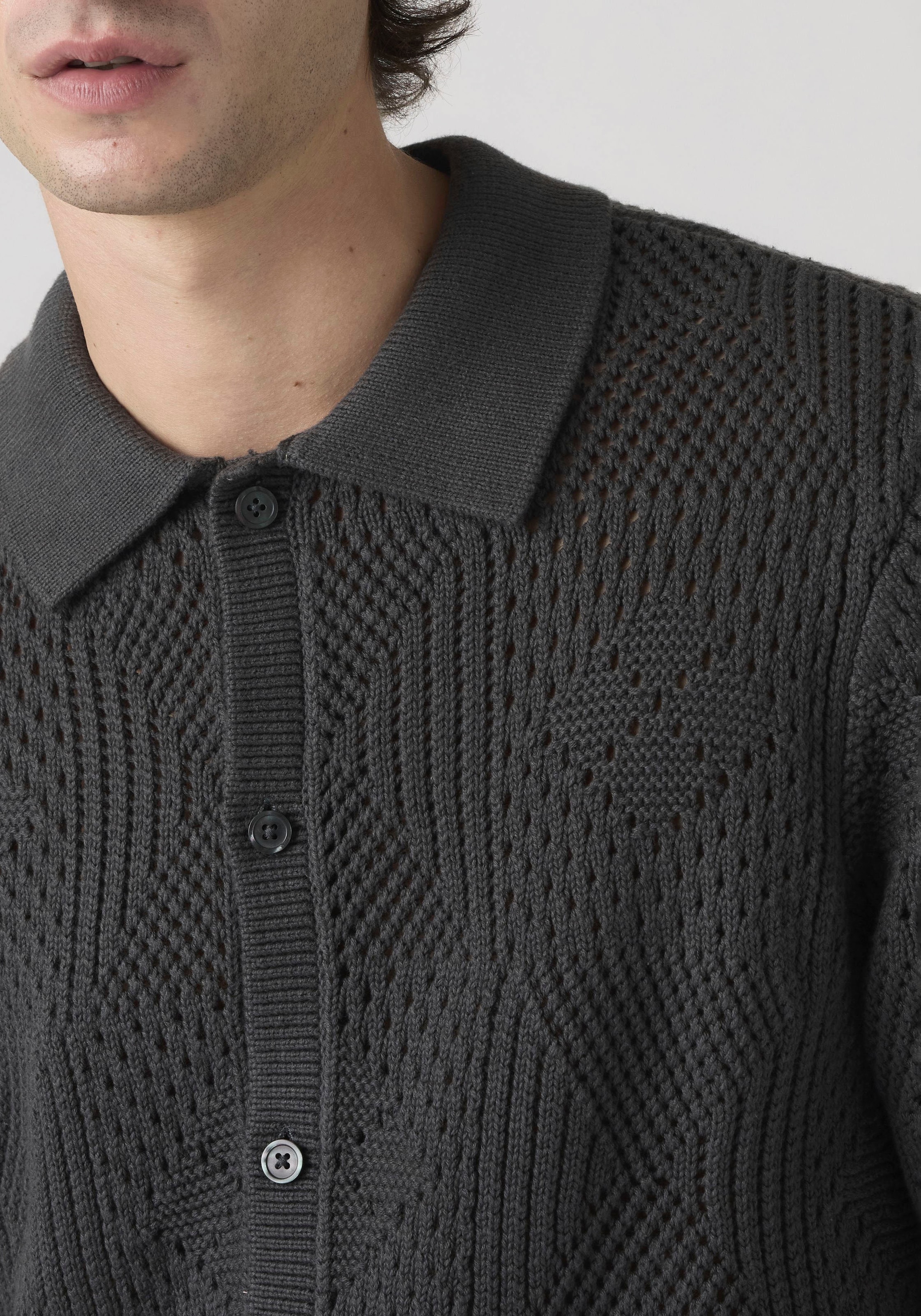 Levi's® Strickpullover »SWEATER CAMP SHIRT« mit Strickmuster