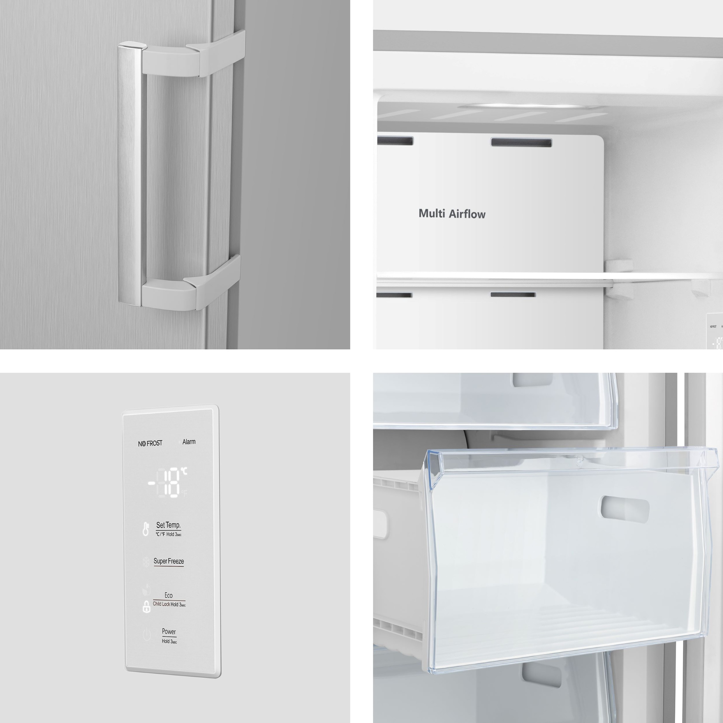 Hisense Gefrierschrank »FF3N229NEIC« 172 cm hoch 59,5 cm breit LED Display