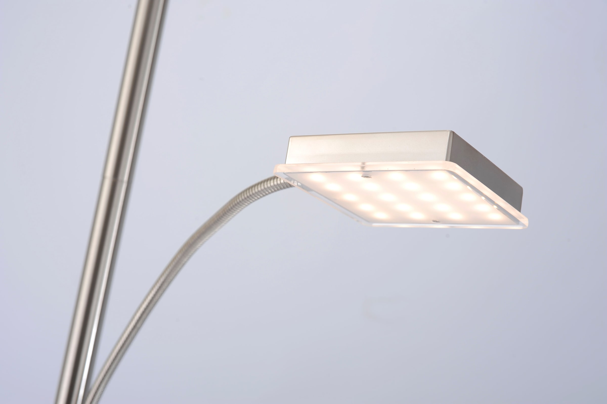 JUST LIGHT Stehlampe »HANS«, 2 flammig, Leuchtmittel LED-Board-LED-Board | LED fest integriert, LED, dimmbar über Touchdimmer, Schalter, Touchschalter