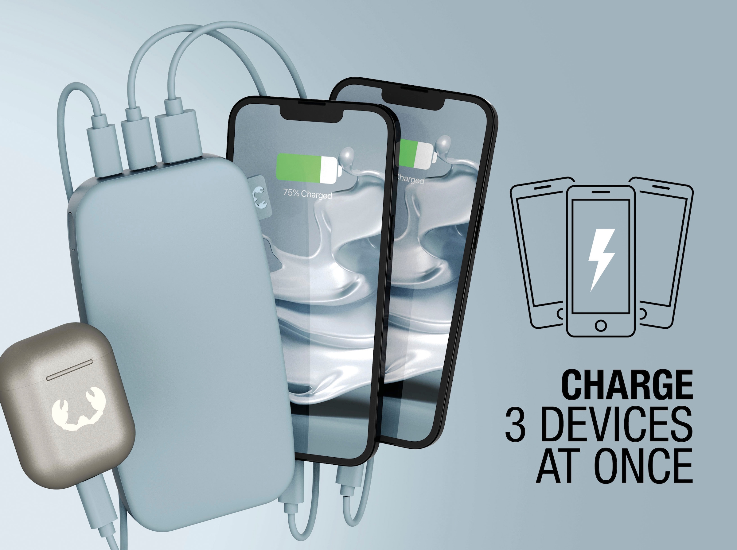 Fresh´n Rebel Powerbank »Power Pack 18000mAh mit USB-C, Ultra Fast Charge & 20W PD«