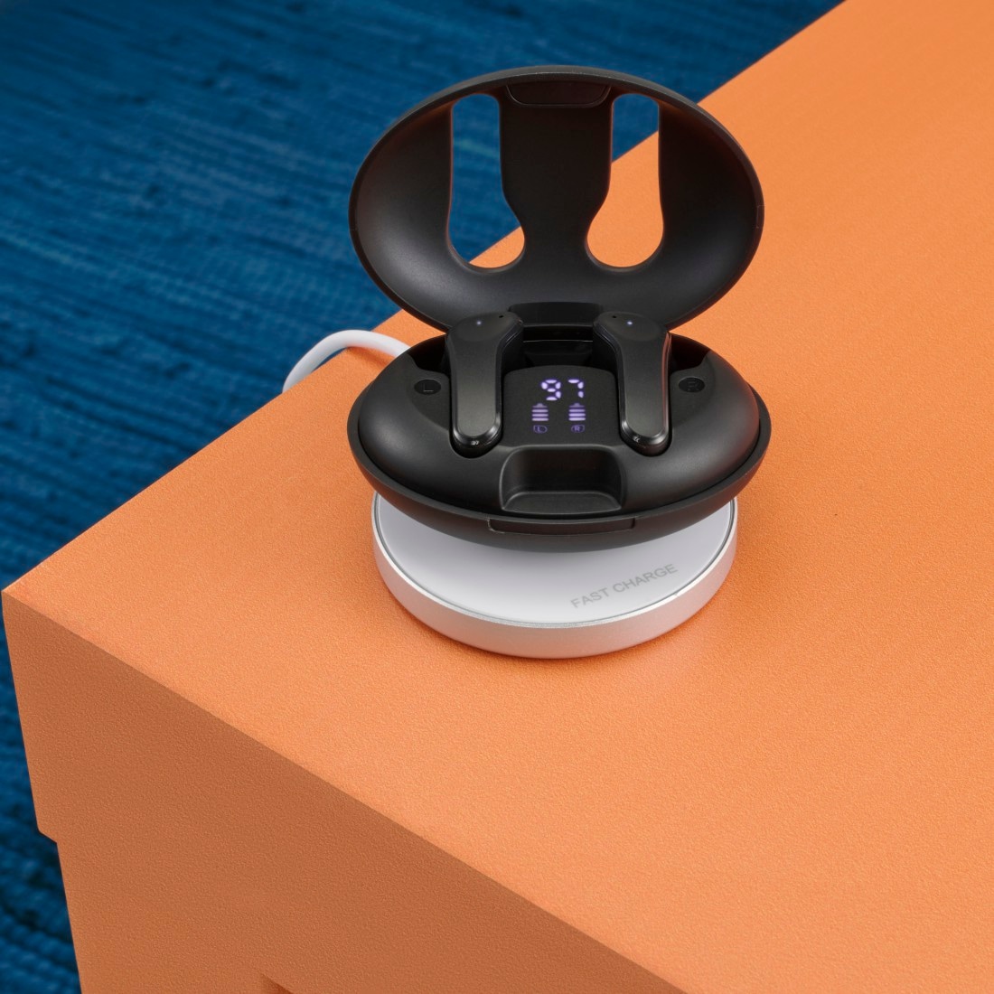 Hama In-Ear-Kopfhörer »Bluetooth®-Kopfhörer, True Wireless Earbuds, Fast Charge, ENC« Google Assistant | Sprachsteuerung | True Wireless | kompatibel mit Siri Wireless Charging, Automatisches Pairing, Touch Control