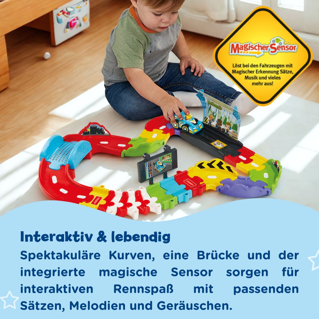Vtech® Autorennbahn »Tut Tut Baby Flitzer - Kleine Rennstrecke« inklusive Tut Tut Baby Flitzer