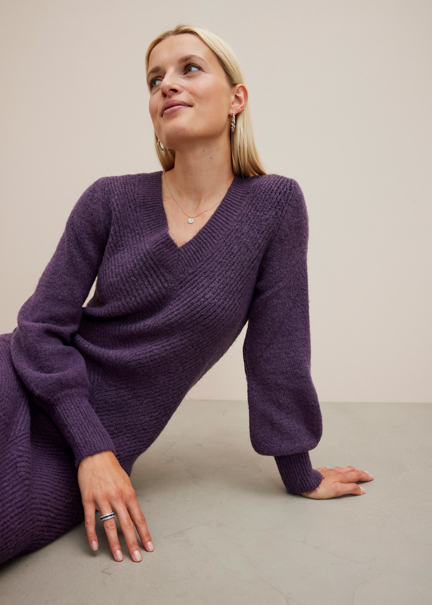 bonprix Strickkleid »Strickkleid« für besondere Anlässe, elastisches Material, Loose Fit