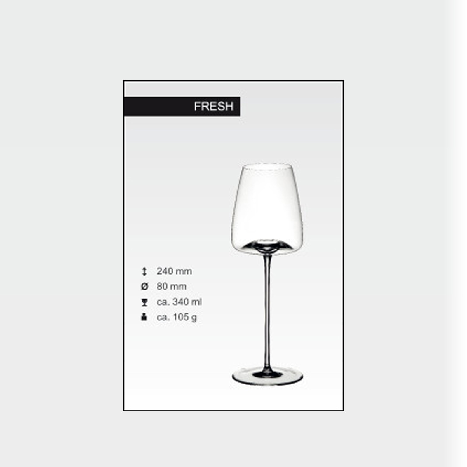 ZIEHER Weißweinglas »Weißweingläser Vision Fresh 340 ml 2er Set transparent«