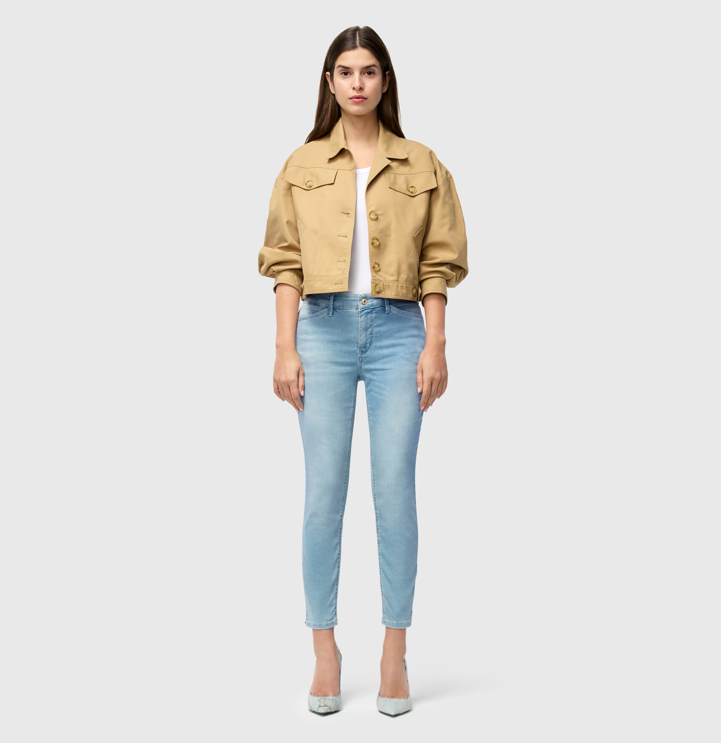 MAC 7/8-Jeans »Dream Summer«, verkürzt mit Schlitz am Saum
