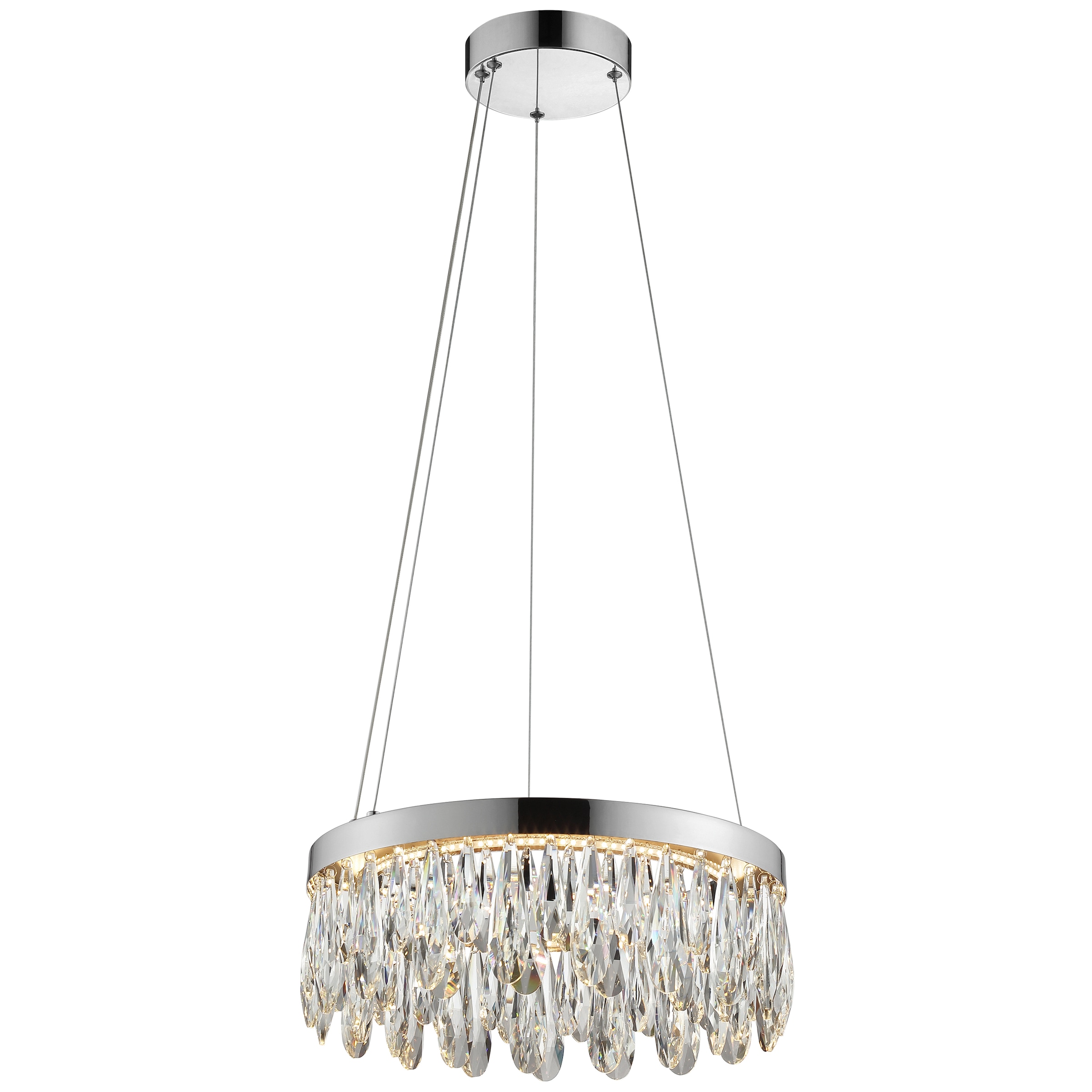 lumiCouture LED Pendelleuchte »Celestia« LED-Modul 1 Stk. Warmweiß H. 150 cm, 2700 K, K9-Kristalle, dimmbar