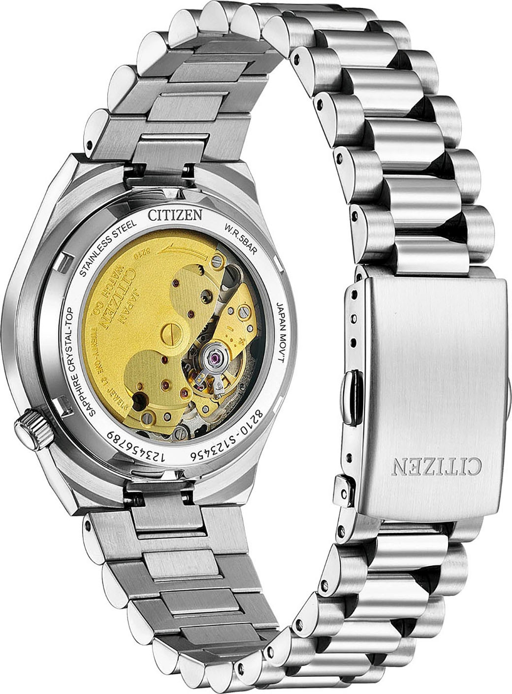 Citizen Automatikuhr »Tsuyosa«, Armbanduhr, Damenuhr, Mechanische Uhr, Edelstahlarmband, analog, Tag