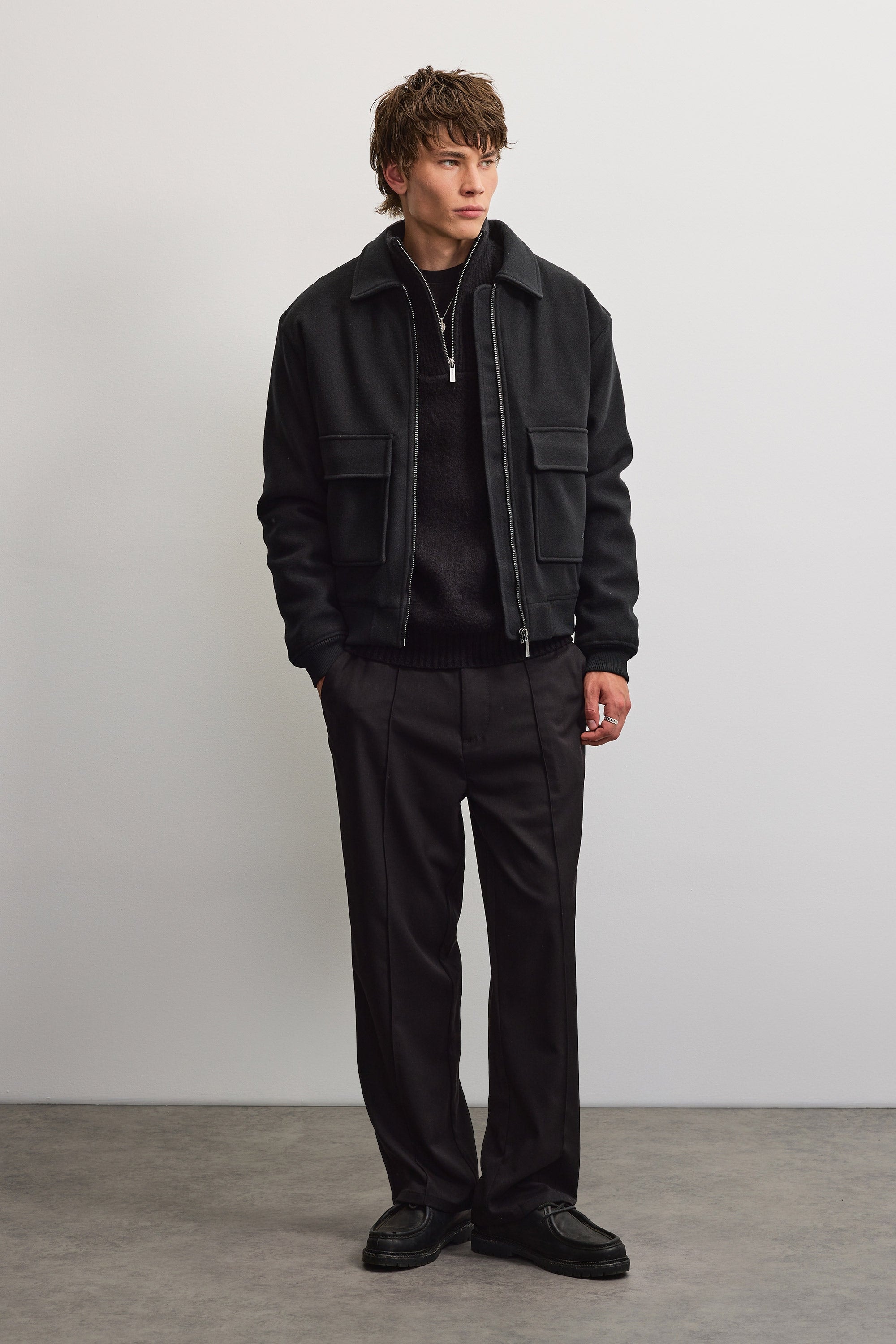 PEGADOR Bomberjacke »AIKEN WOOLOPTIC BOMBER JACKET« Kunstfaser, regular fit