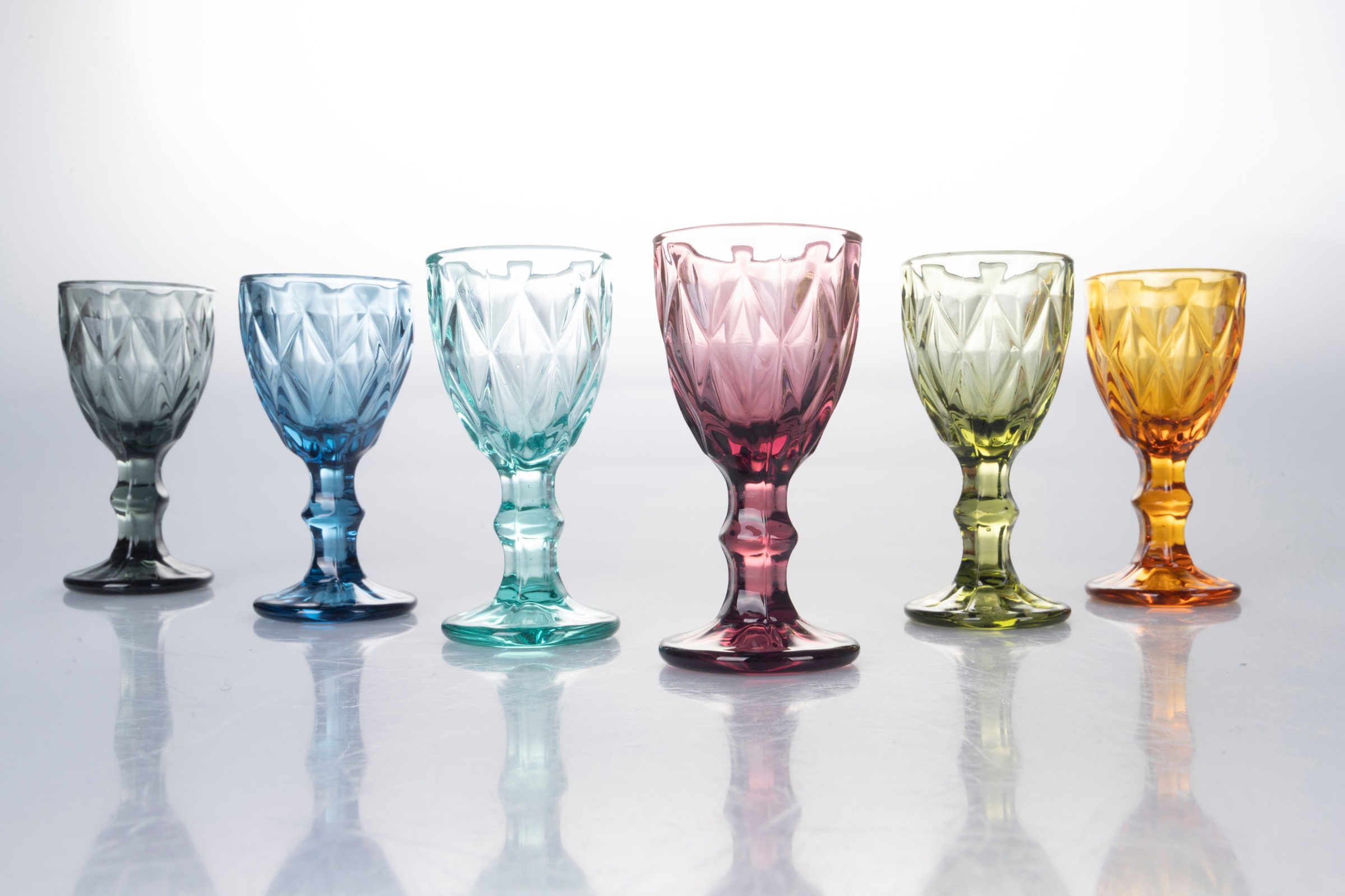 Villa d'Este Likörglas »Prisma«, (Set, 6 tlg.), Gläser-Set, 6-teilig, Inhalt 45 ml