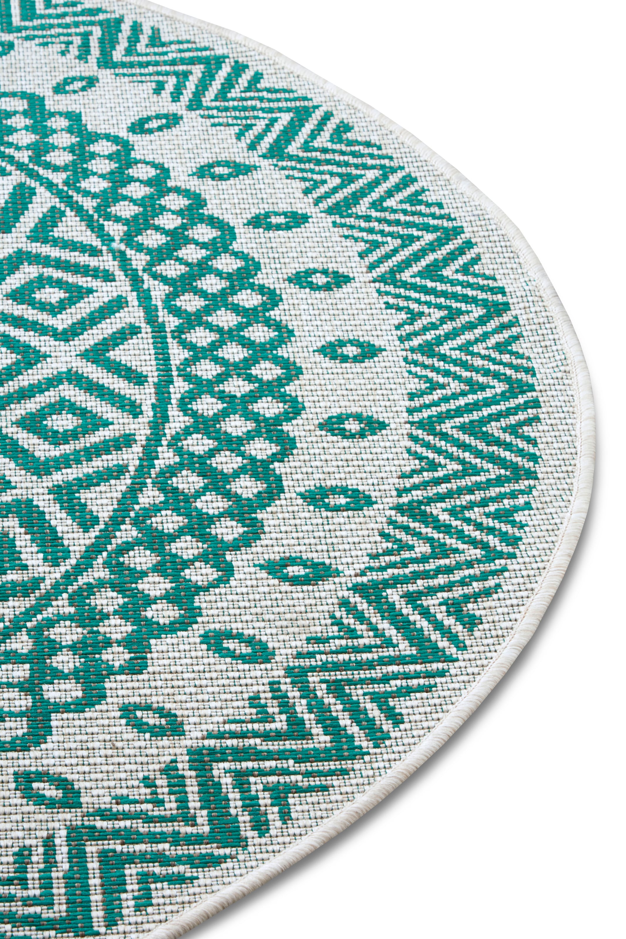 NORTHRUGS Teppich »Giro«, rund, Design, Flachgewebe Robust, gekettelt, Pflegeleicht kaufen Mandala online