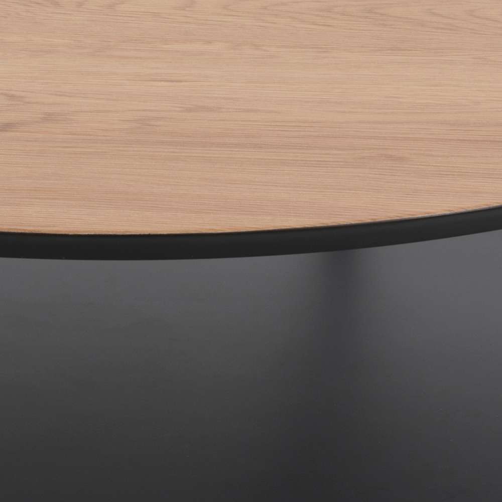 ACTONA GROUP Couchtisch »Goldington Beistelltisch, Kaffetisch«, Sofatisch, rund, dekorativem Rahmen, 1 Ablage, T: 80 cm