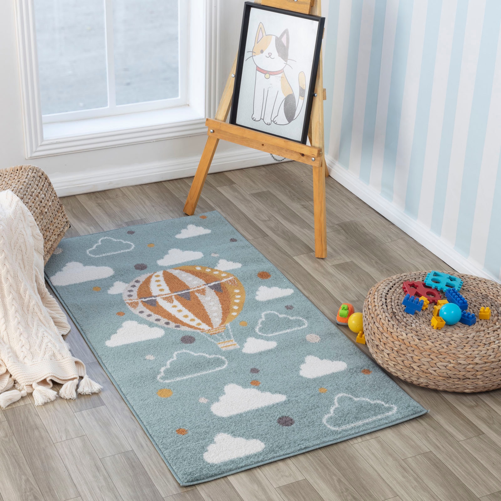 Livabliss Teppich »CENON« rund 12,7 mm Höhe Kinderteppich mit kreativem und farbenfrohem Design
