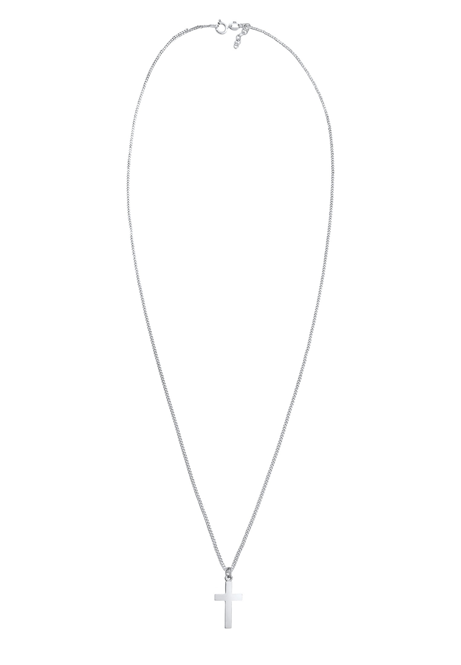 Elli Silberkette »Halskette Kids Kreuz Symbol Kommunion 925 Silber«