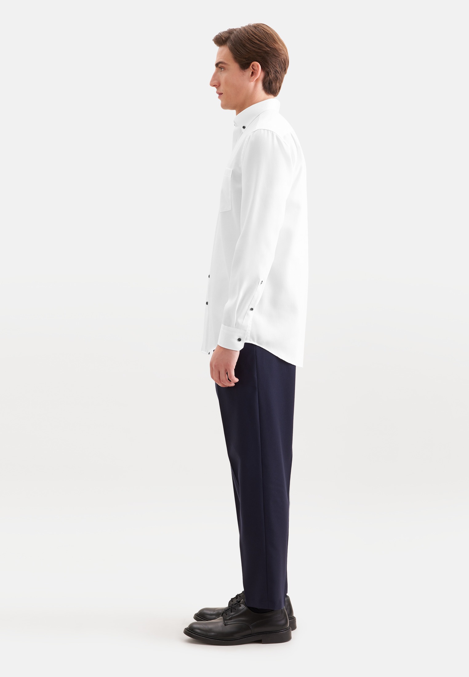 seidensticker Businesshemd »Schwarze Rose« Regular 1/1 Button-Down-Kragen Uni