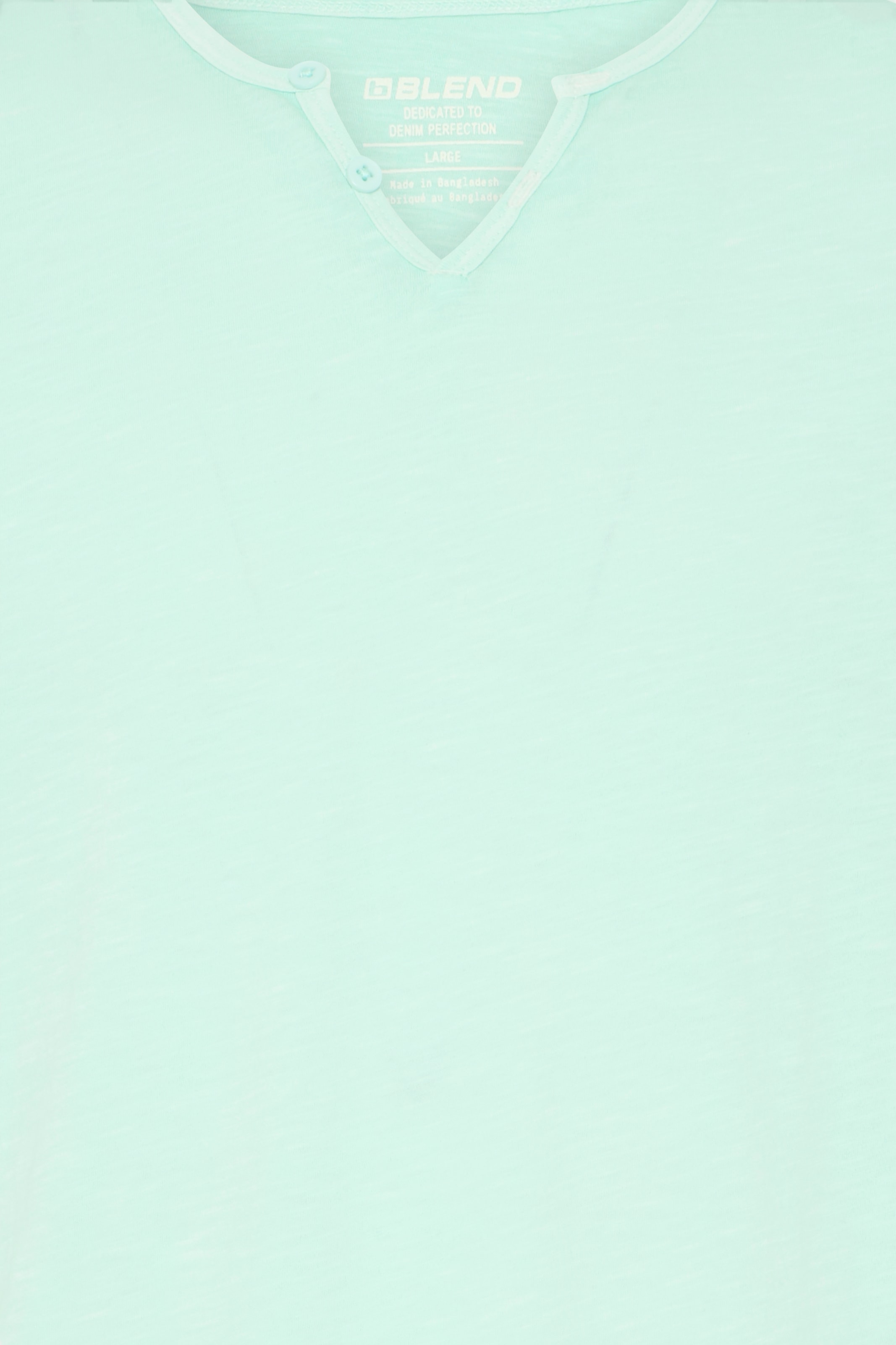 Blend T-Shirt »BHAshton split neck tee« mit Deko-Knopfdetail am Ausschnitt