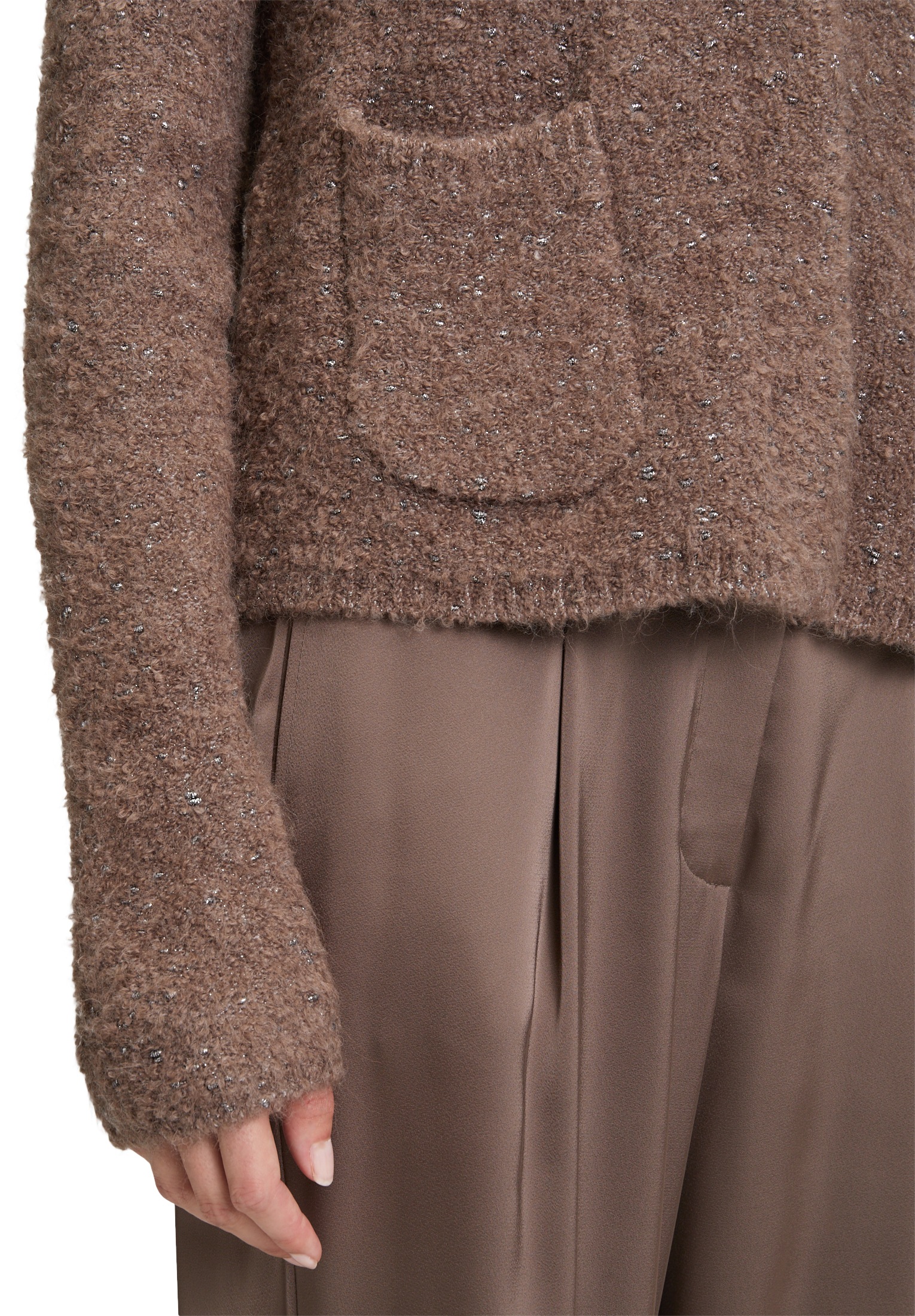 Betty Barclay Strickjacke »Grobstrickjacke mit Lurexfaden«