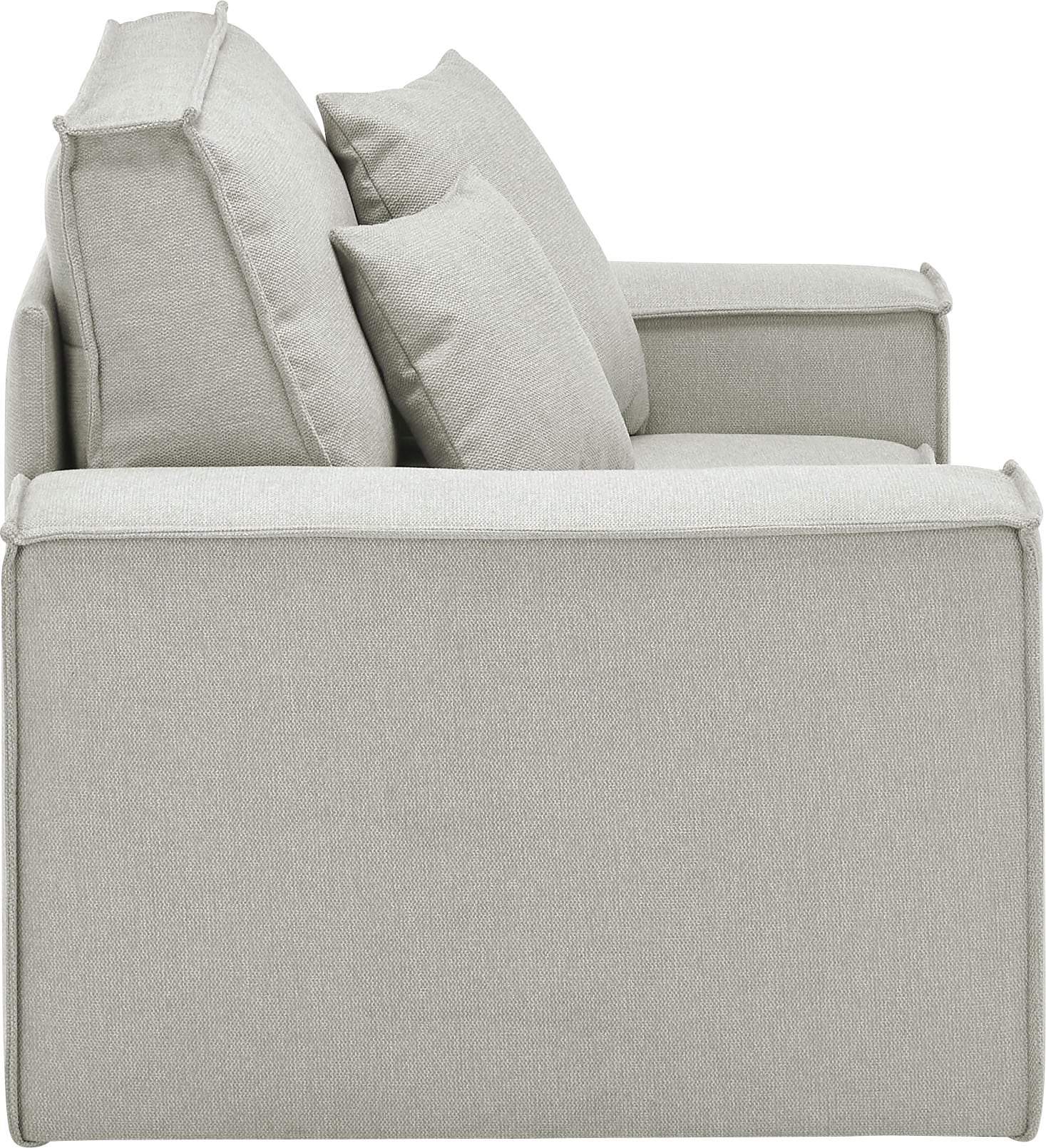 OTTO home Loveseat »FINNLEY Struktur fein, XXL-Sessel, Lesesessel, inkl. Zierkissen« 1 Stk. tlg. verfügbar in den Stoffqualitäten Bouclé, Struktur fein und Mega Cord