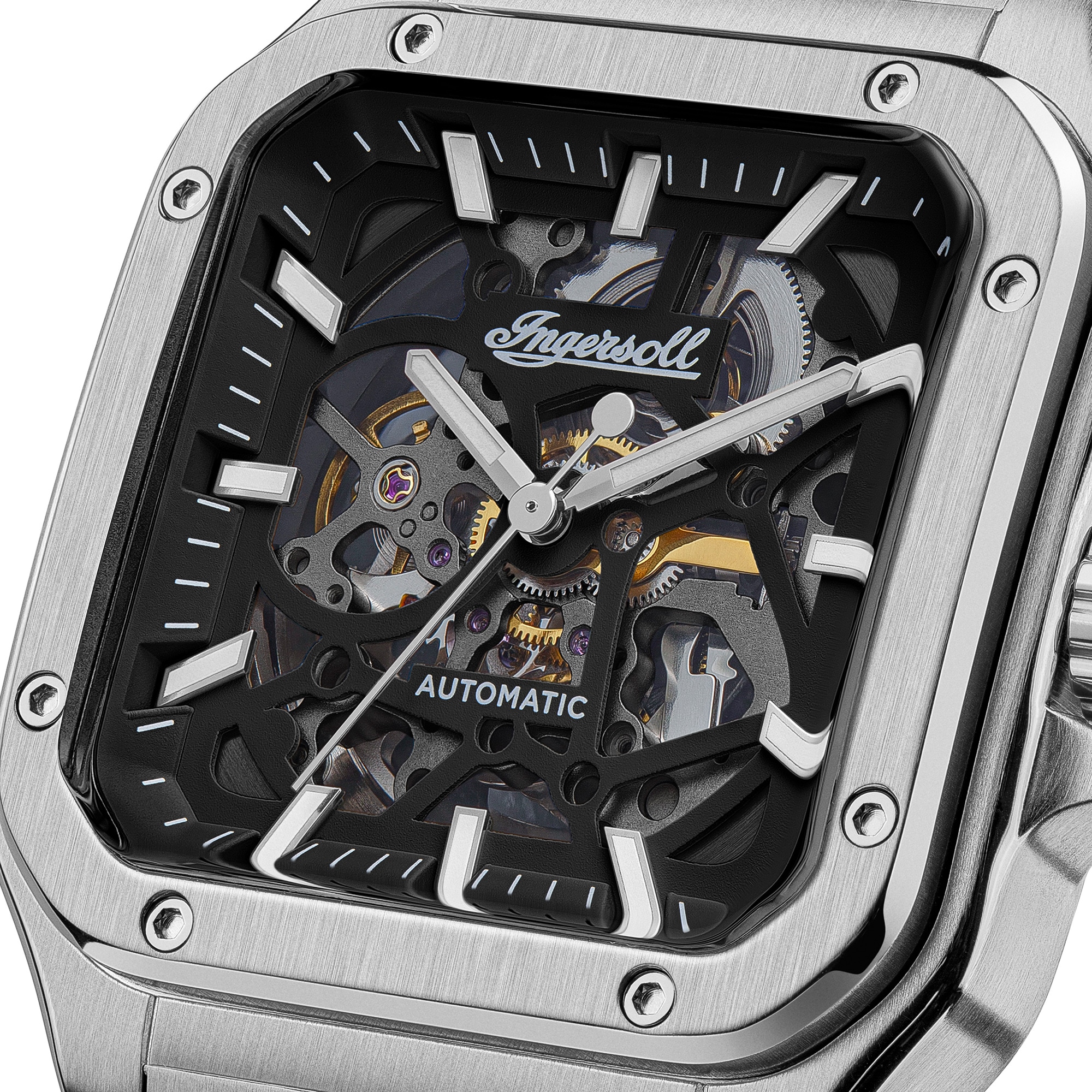 Ingersoll Automatikuhr »The Ollie« Armbanduhr, Herrenuhr, Mechanische Uhr, Edelstahlarmband, analog