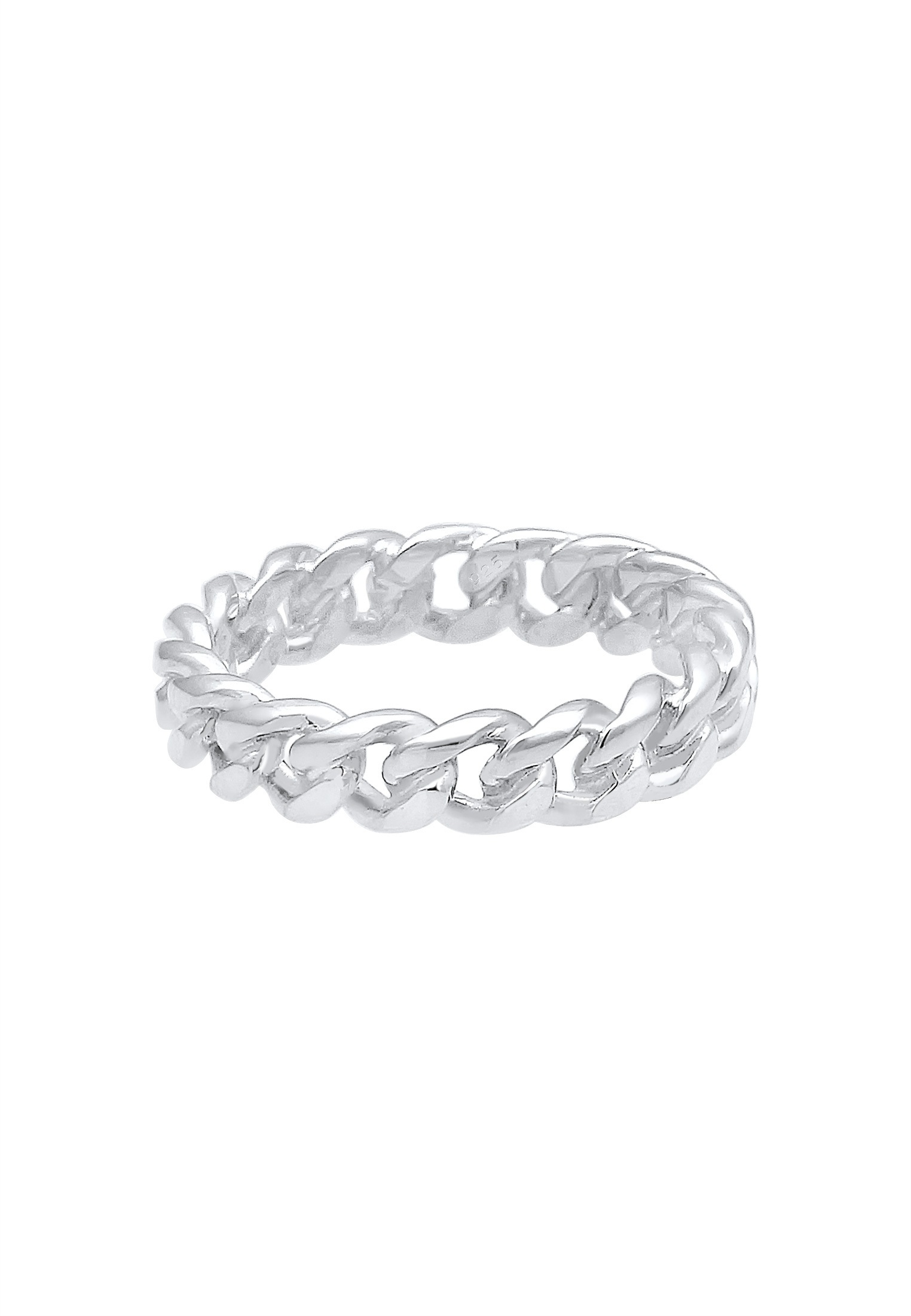 Elli Silberring »Ring Panzer Design Bandring 925 Silber«