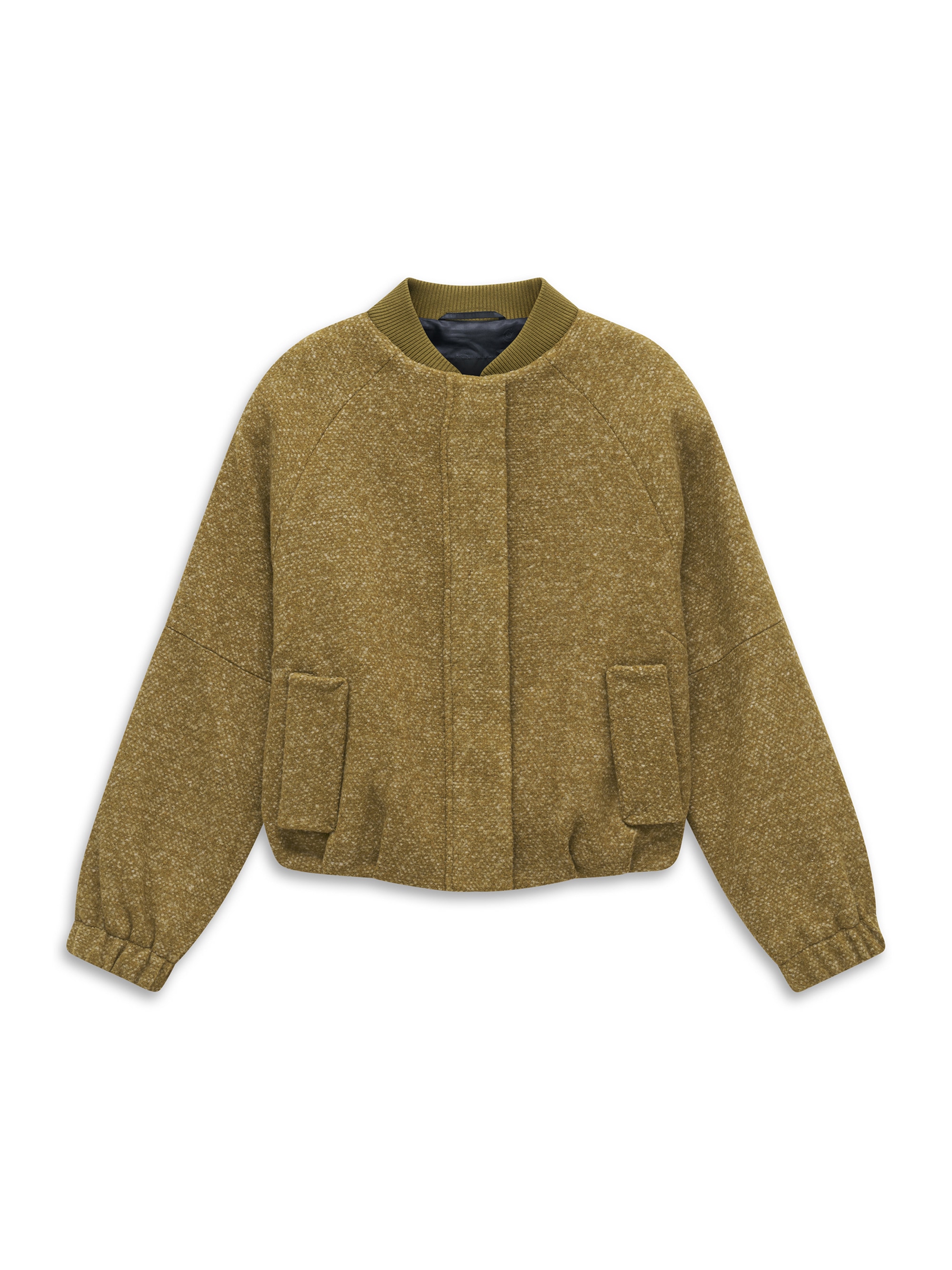 bugatti Bomberjacke »Regular Fit« ohne Kapuze Regular Fit Tweedoptik Collegekragen