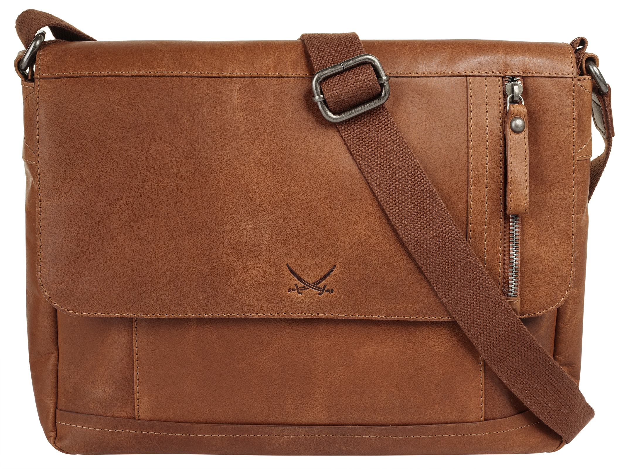 Sansibar Messenger Bag echt Leder
