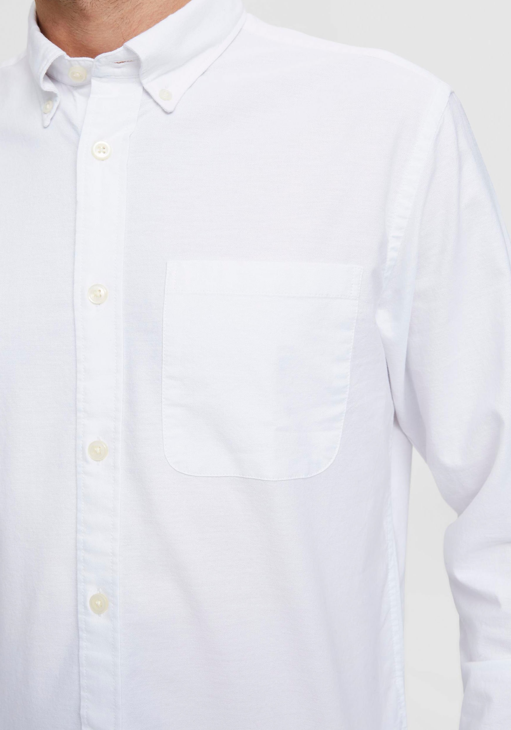 SELECTED Langarmhemd »SLHREGRICK-OX SHIRT LS NOOS« Baumwolle, regular fit