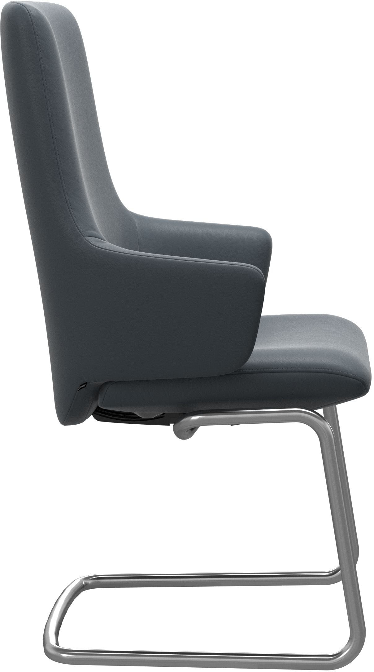 Stressless® Polsterstuhl »Laurel«, Leder BATICK, High Back mit Armlehne, Größe L, mit Beinen aus Stahl in Chrom matt