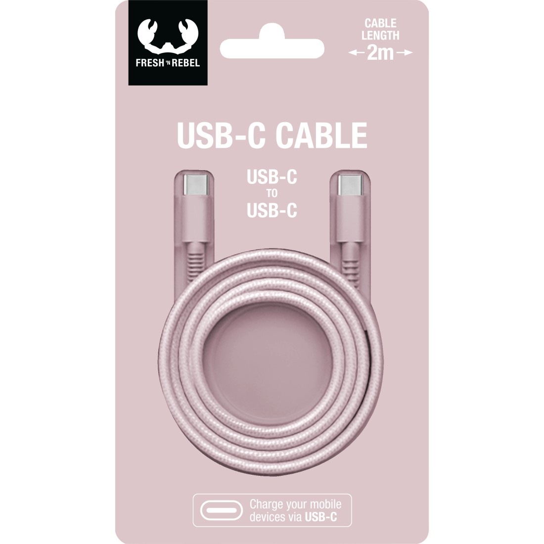 Fresh´n Rebel Smartphone-Kabel »USB-C - USB-C Kabel "Fabriq", 2m«, USB Typ C-USB Typ C, 200 cm