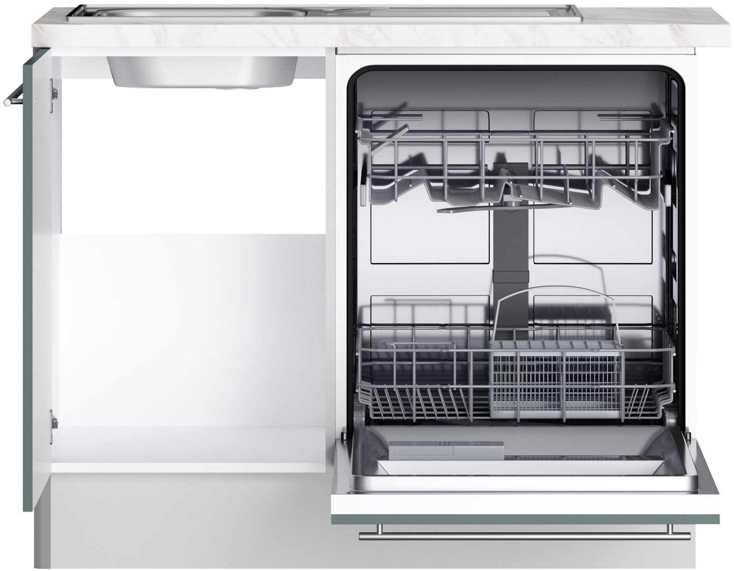 OPTIFIT Küche »Bern2«, Stellmaße 295 x 175 cm, wahlweise mit E-Geräten
