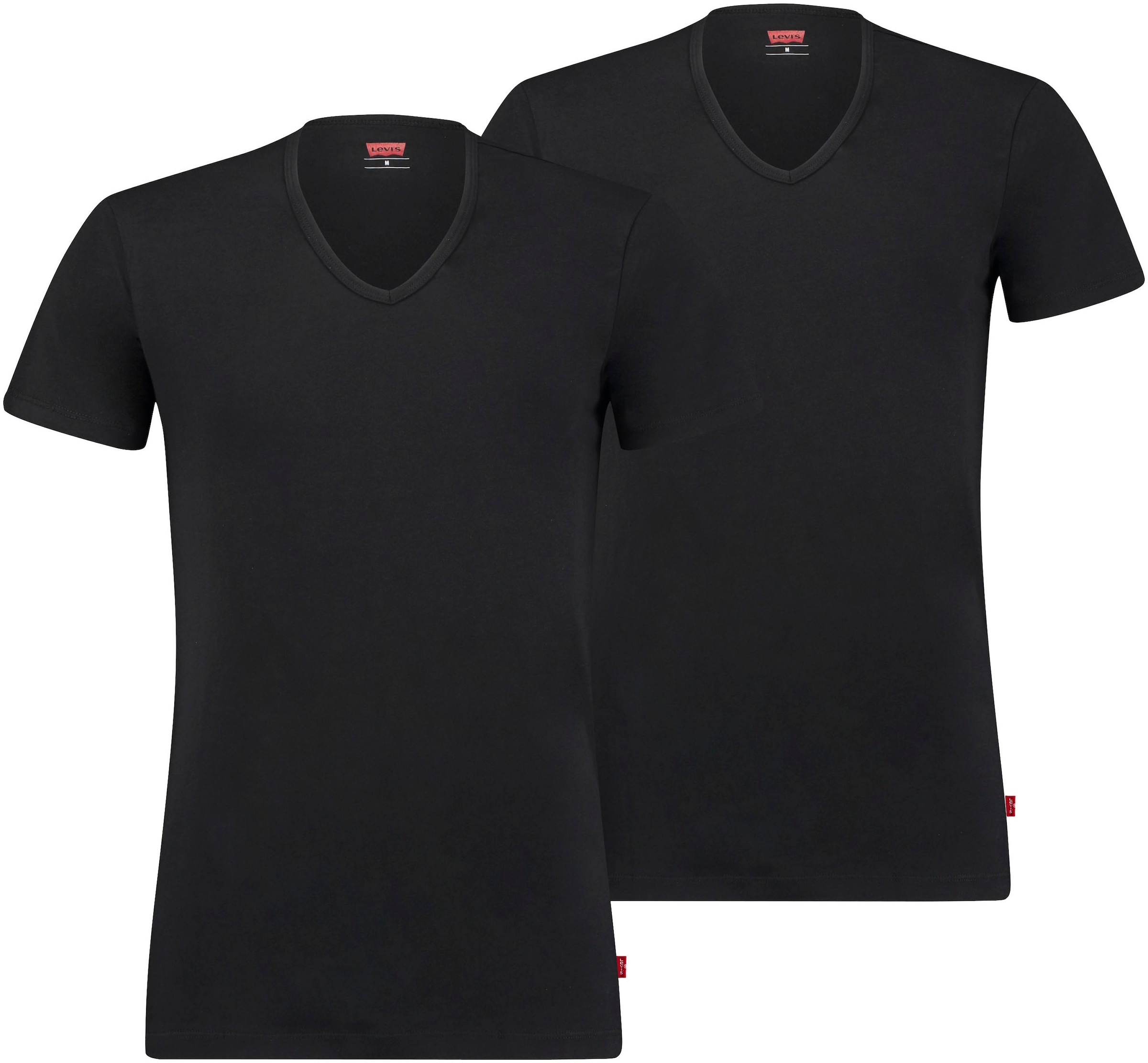 Levi's® T-Shirt, (Packung, 2er-Pack), mit breitem Logobund