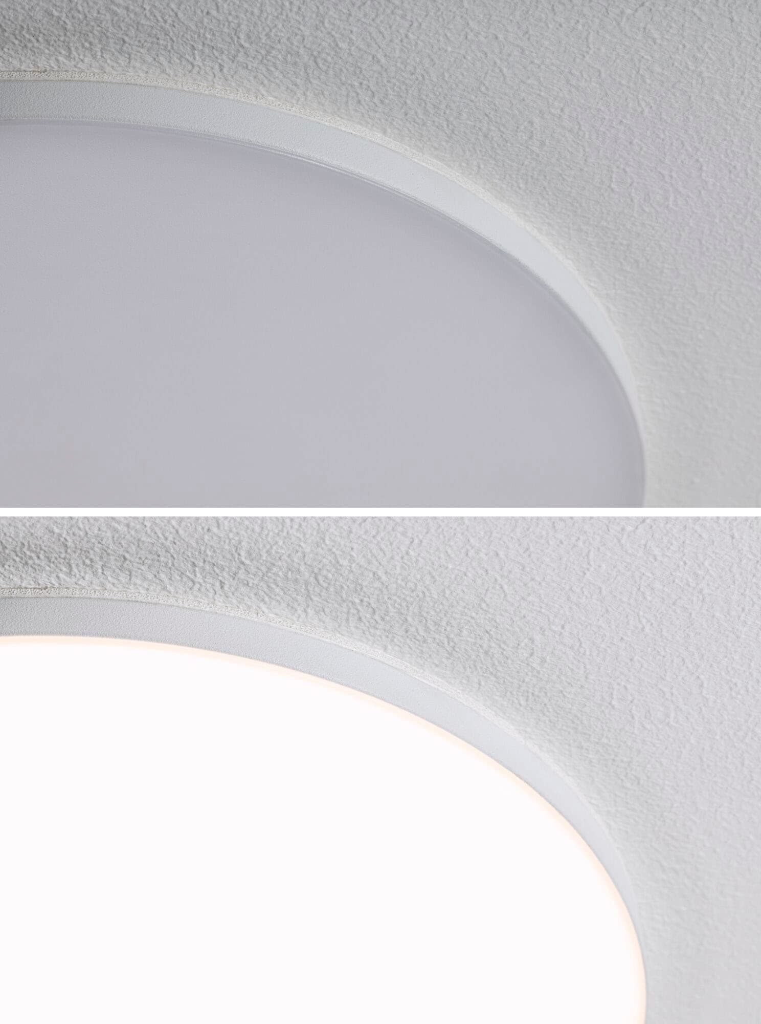Paulmann LED Einbauleuchte »VariFit LED Einbaupanel Veluna Edge IP44 rund 90mm 450lm 3000K Weiß«, 1 flammig, VariFit LED Einbaupanel Veluna Edge IP44 rund 90mm 450lm 3000K Weiß
