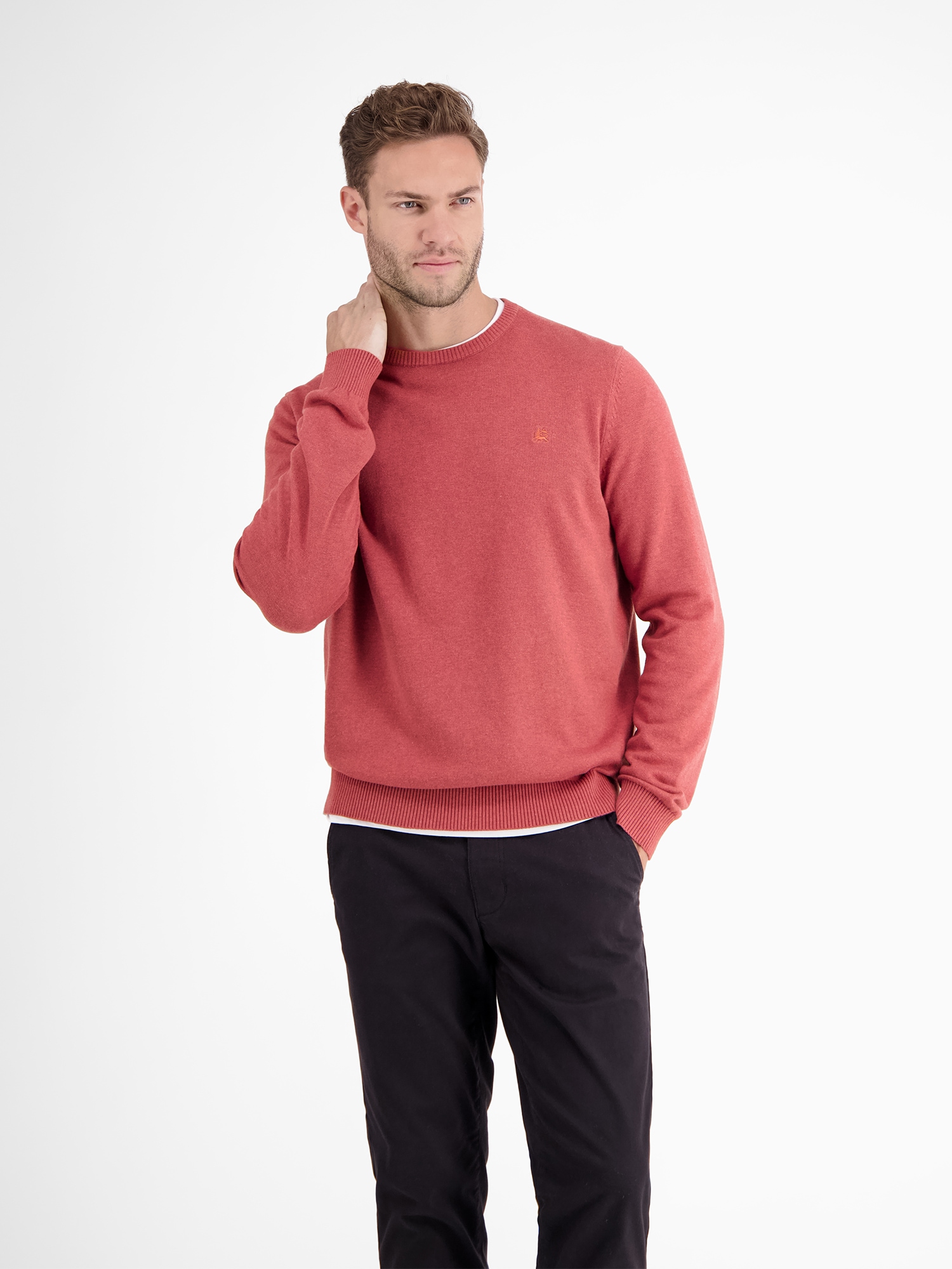 LERROS Strickpullover »LERROS Crewneck Strickpullover«