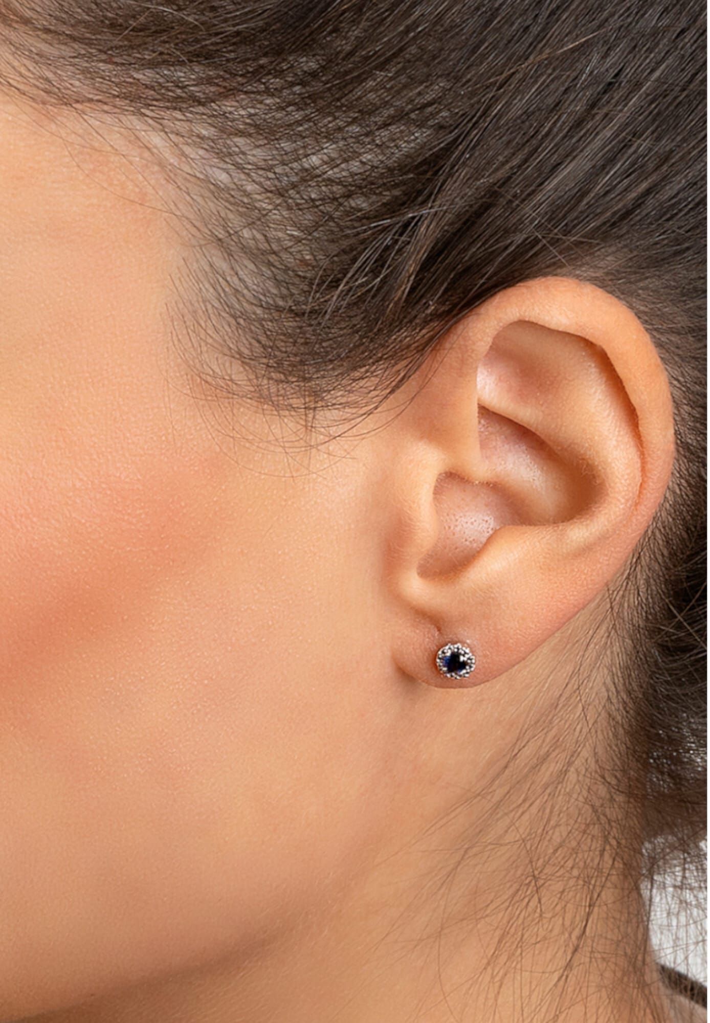 ONE ELEMENT Paar Ohrstecker »Safir Ohrringe  Ohrstecker aus 333 Weißgold«