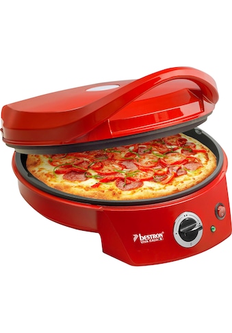 bestron Pizzaofen »Viva Italia«, Ober-/Unterhitze, Bis max. 180°C, 1800 Watt, Farbe: Rot kaufen