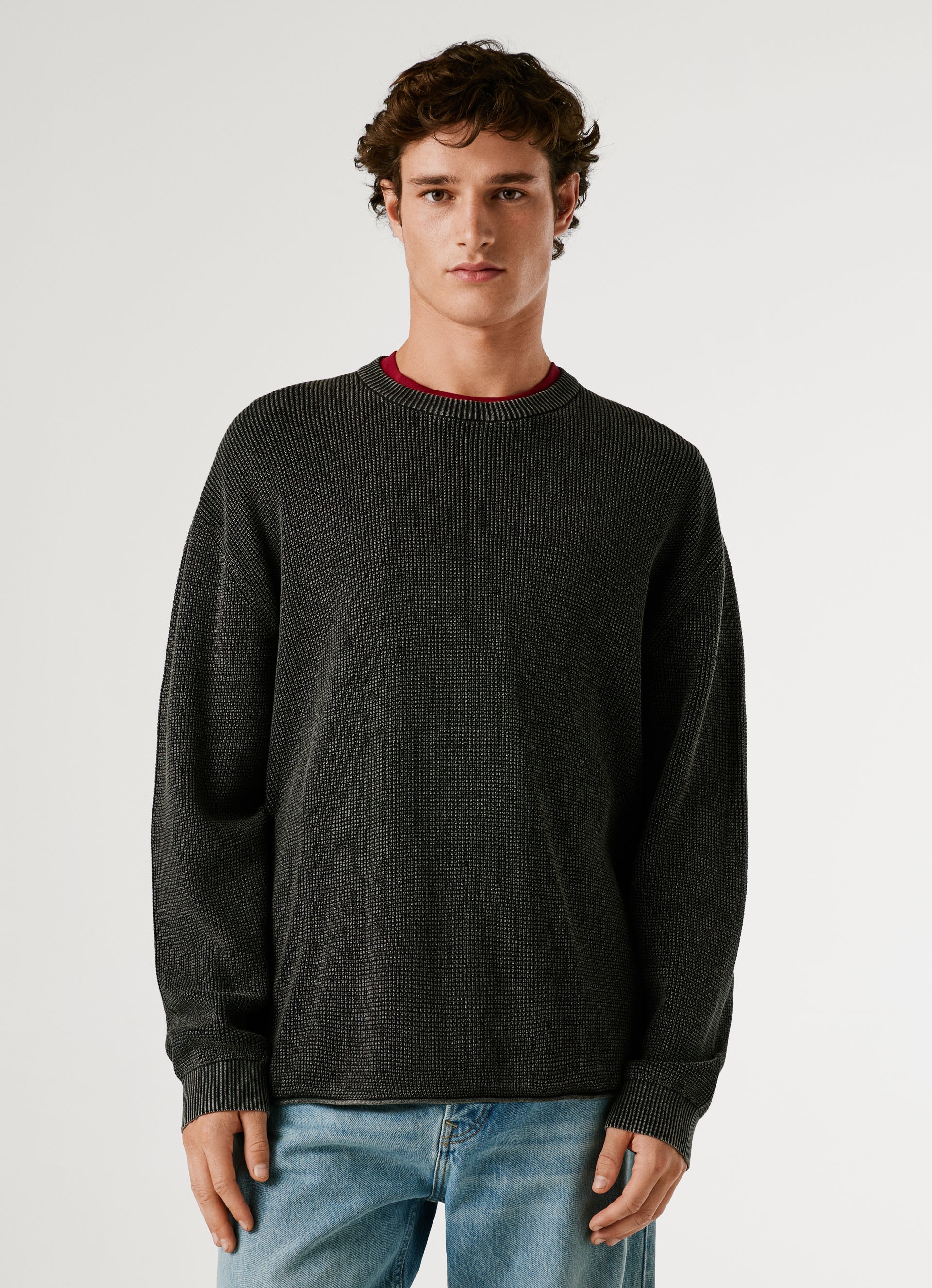 Pepe Jeans Strickpullover »FRANK« meliert